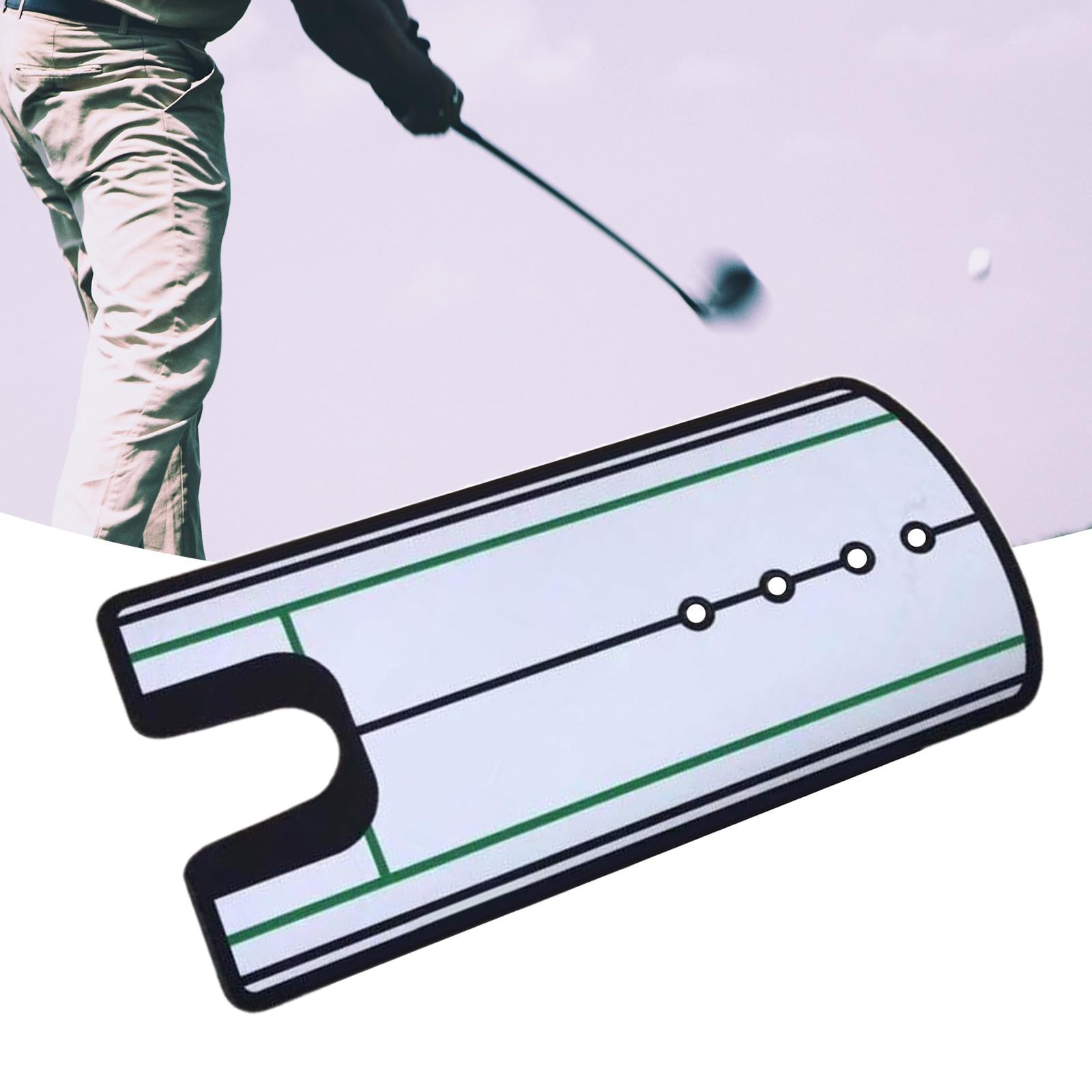 Golf Putting Alignment Mirror Putting Trainer for Indoor Outdoor Home