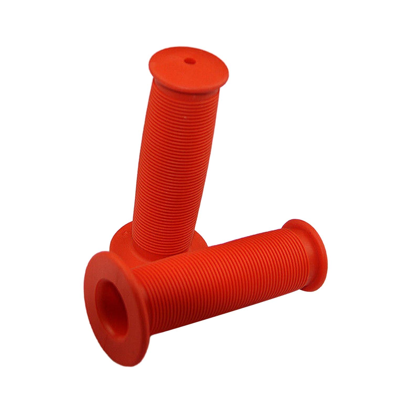 2xBike Handlebar Grips Replacement Rubber Non Slip for Folded Bikes Road Bikes Orange