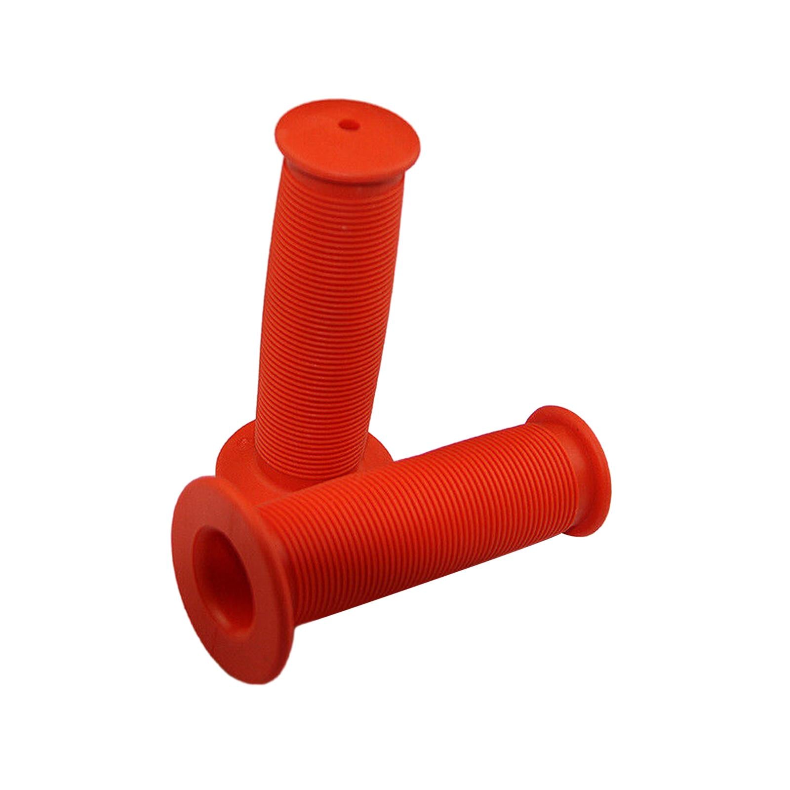 3xBike Handlebar Grips Replacement Rubber Non Slip for Folded Bikes Road Bikes Orange