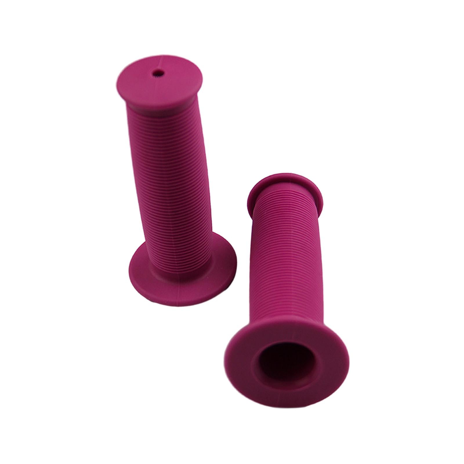 4xBike Handlebar Grips Replacement Rubber Non Slip for Folded Bikes Road Bikes Purple
