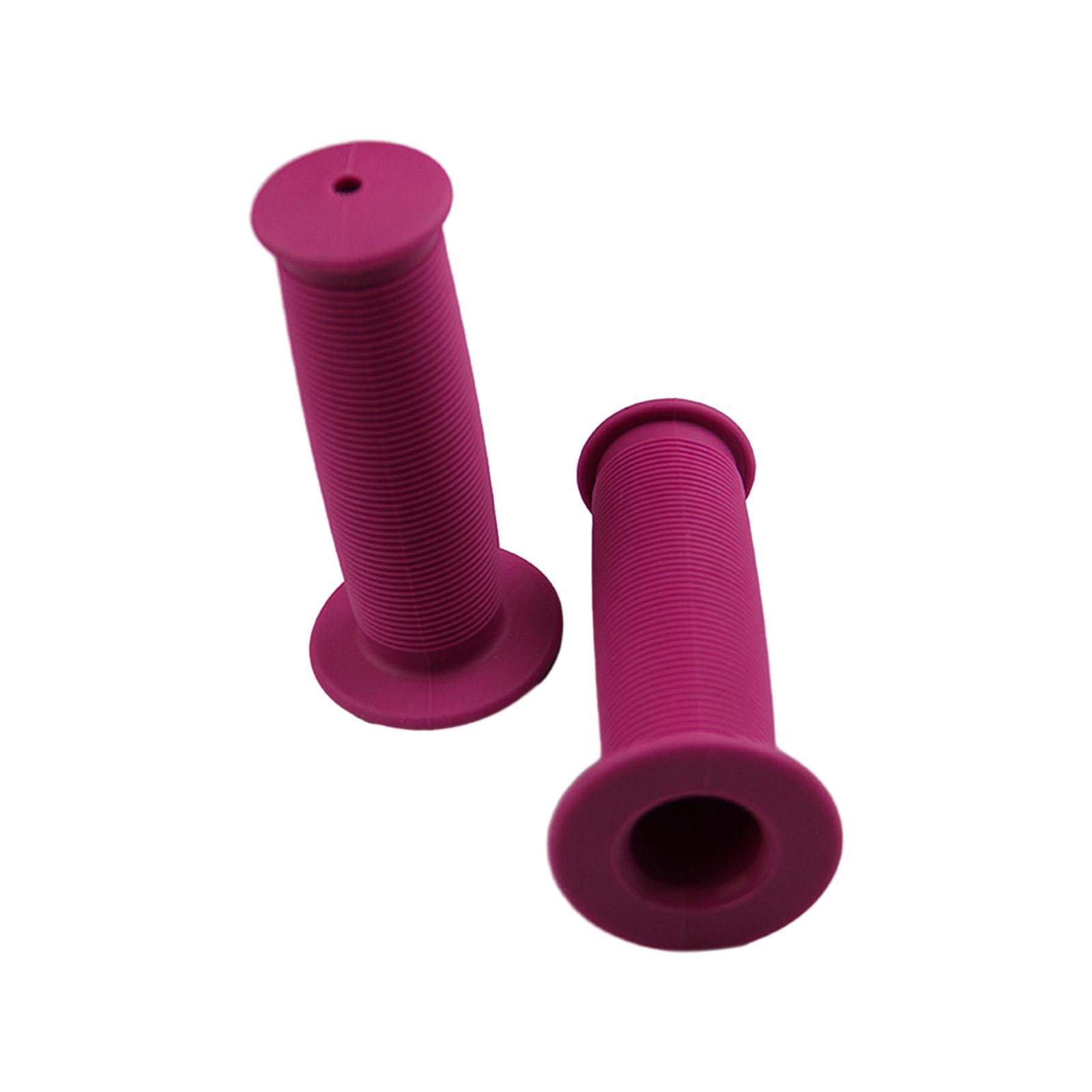 4xBike Handlebar Grips Replacement Rubber Non Slip for Folded Bikes Road Bikes Purple