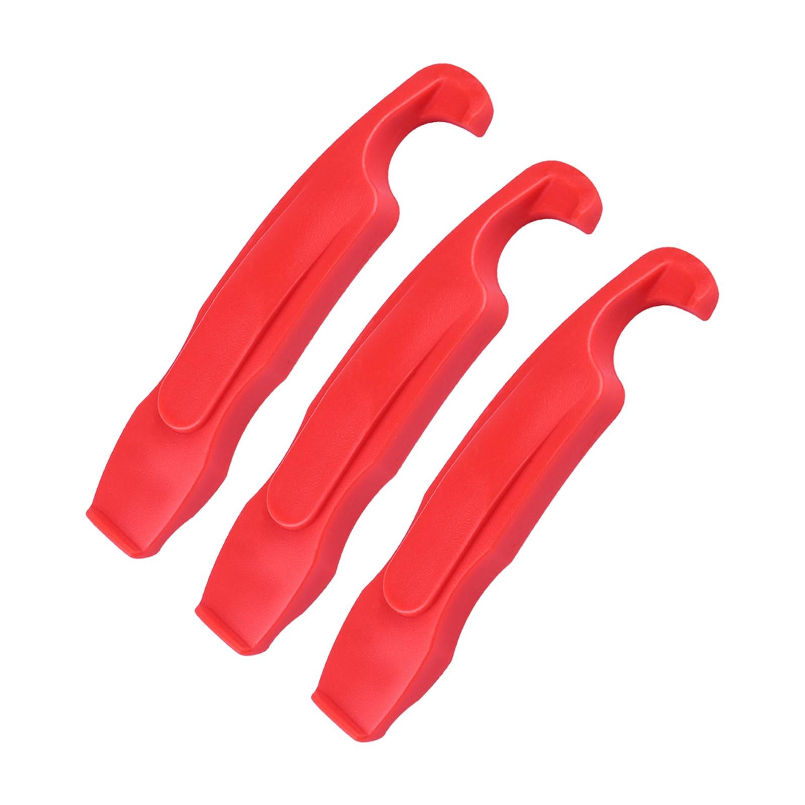 3Pcs Bike Tire Levers Set Premium Pry Bar Durable Bicycle Tire Removal Tools Red