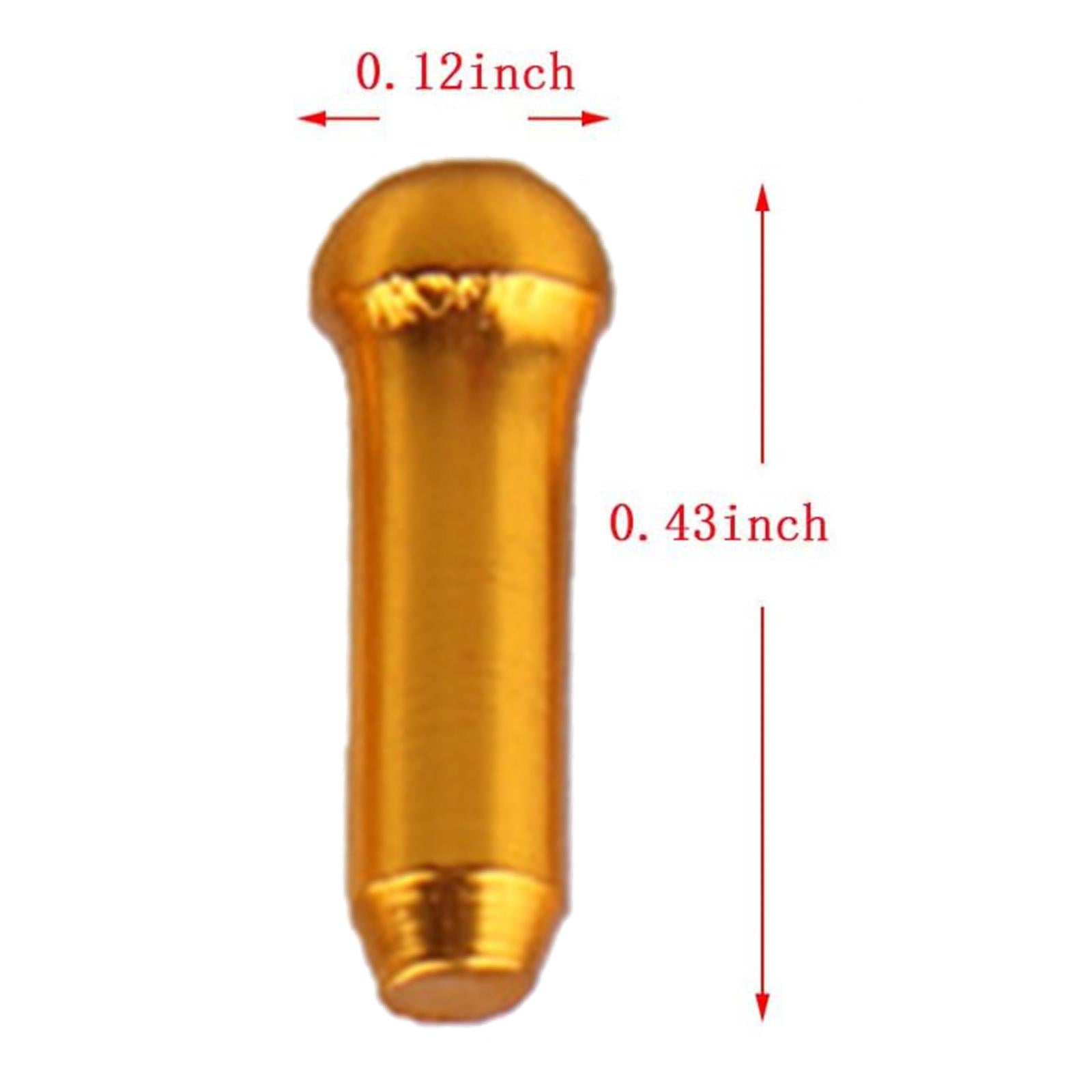 30x Bike Cable End Caps Bike Cable Caps for Cycling Mountain Road Bike Gold