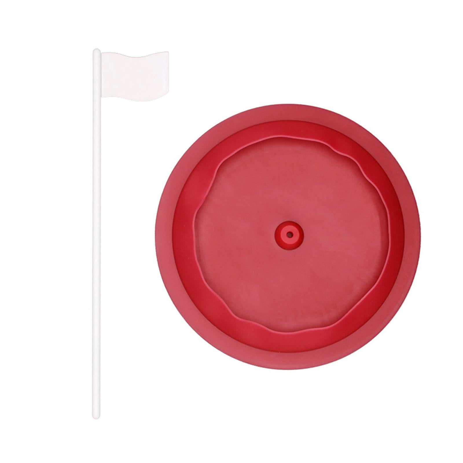 Golf Putting Cup Adults Practice Durable with Flag Putting Training Aid Red