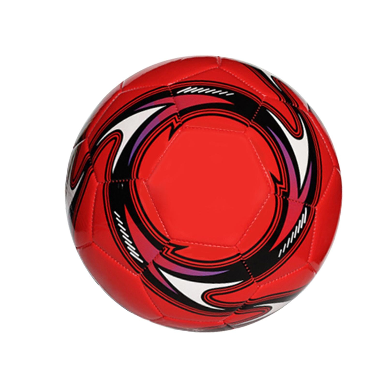 Soccer Ball 21cm Durable Wear Resistant Size 5 for Athletic Beginners Adults Red
