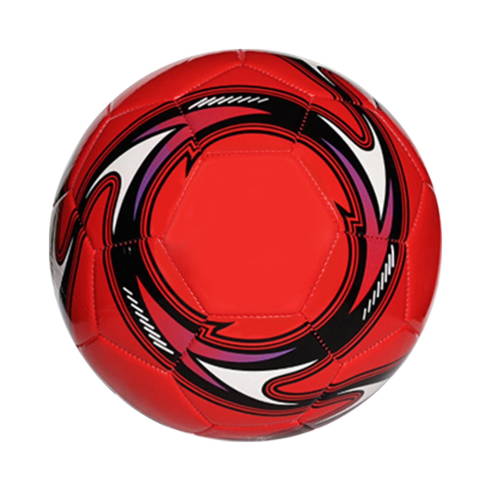 Soccer Ball 21cm Durable Wear Resistant Size 5 for Athletic Beginners Adults Red