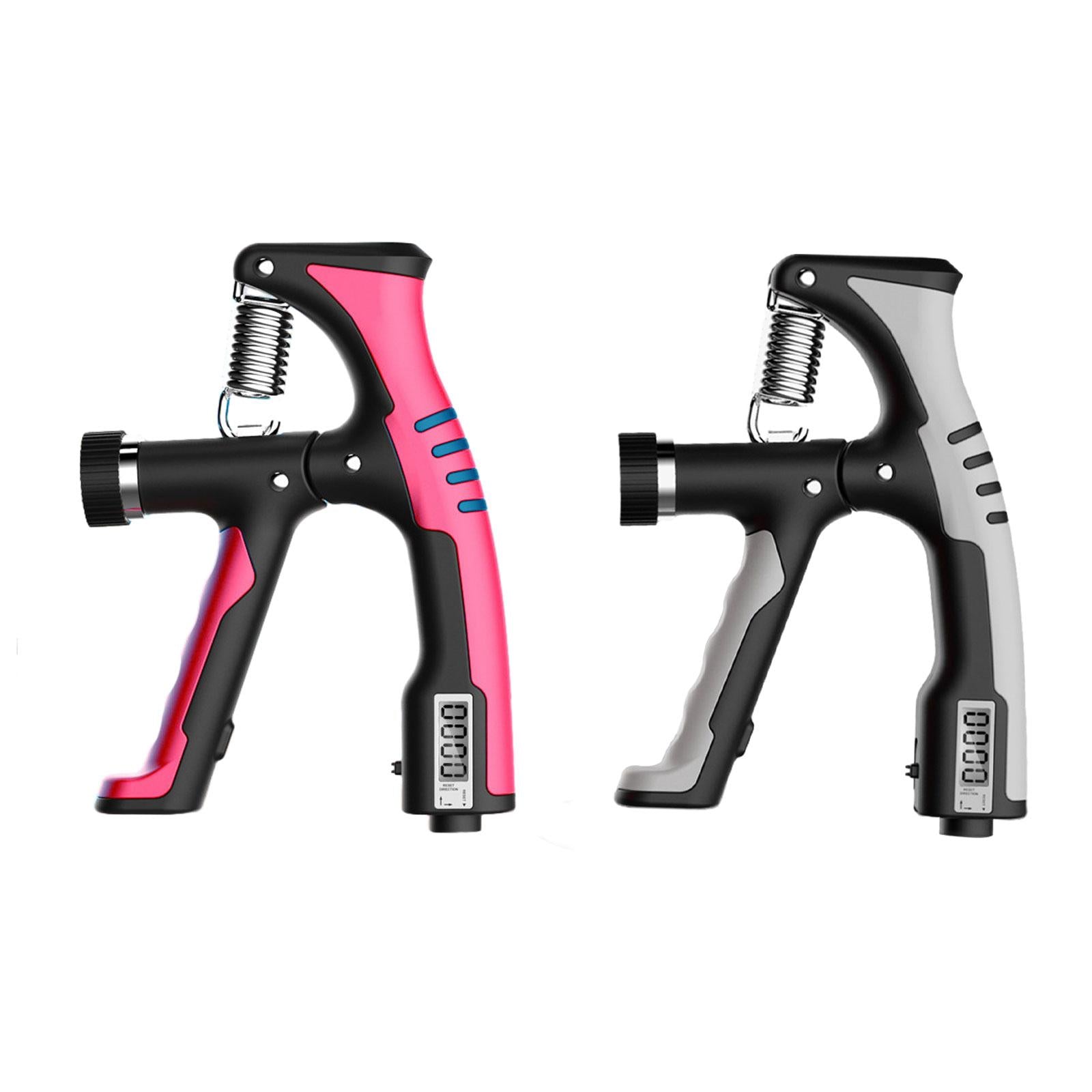 Hand Grip Strengthener Antiskid Home Gym with Counter Forearm Grip Exerciser Rose Red