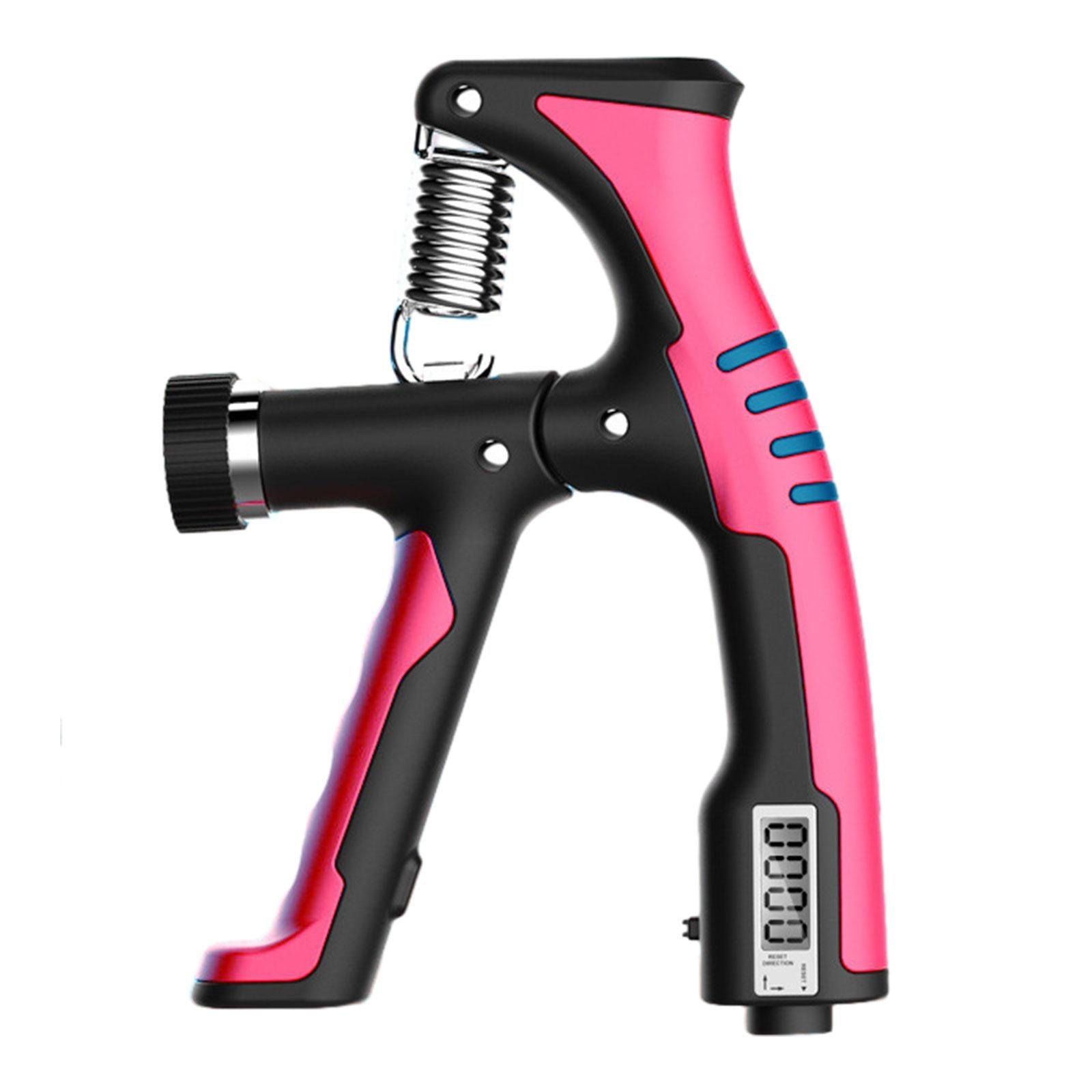 Hand Grip Strengthener Antiskid Home Gym with Counter Forearm Grip Exerciser Rose Red