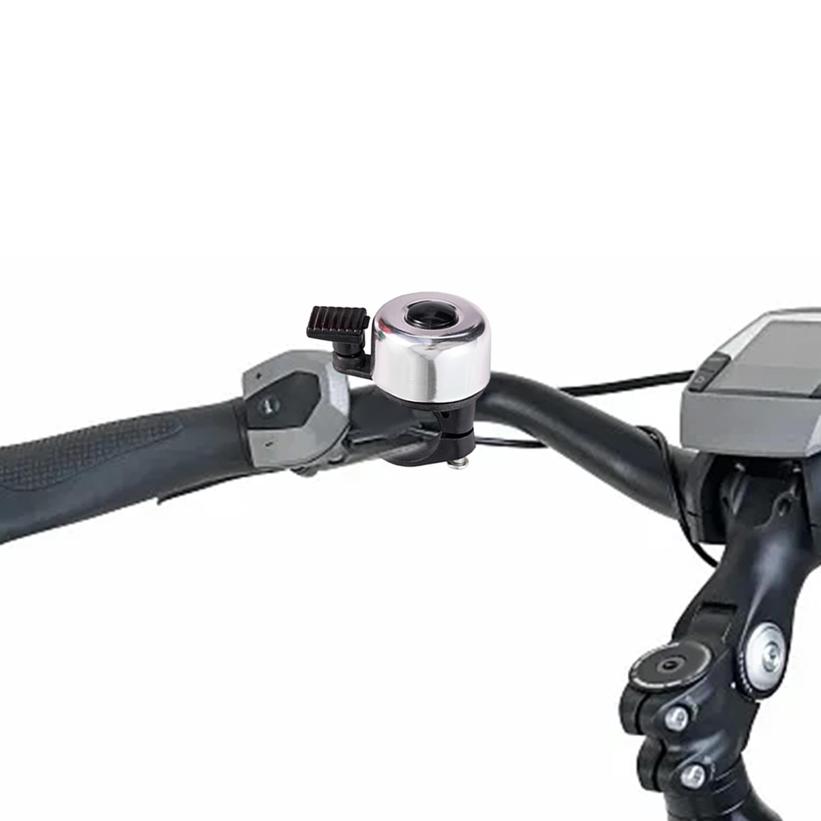 4xBike Bell Easy to Install Bicycle Bell Riding Outdoor Mountain Road Bike Silver