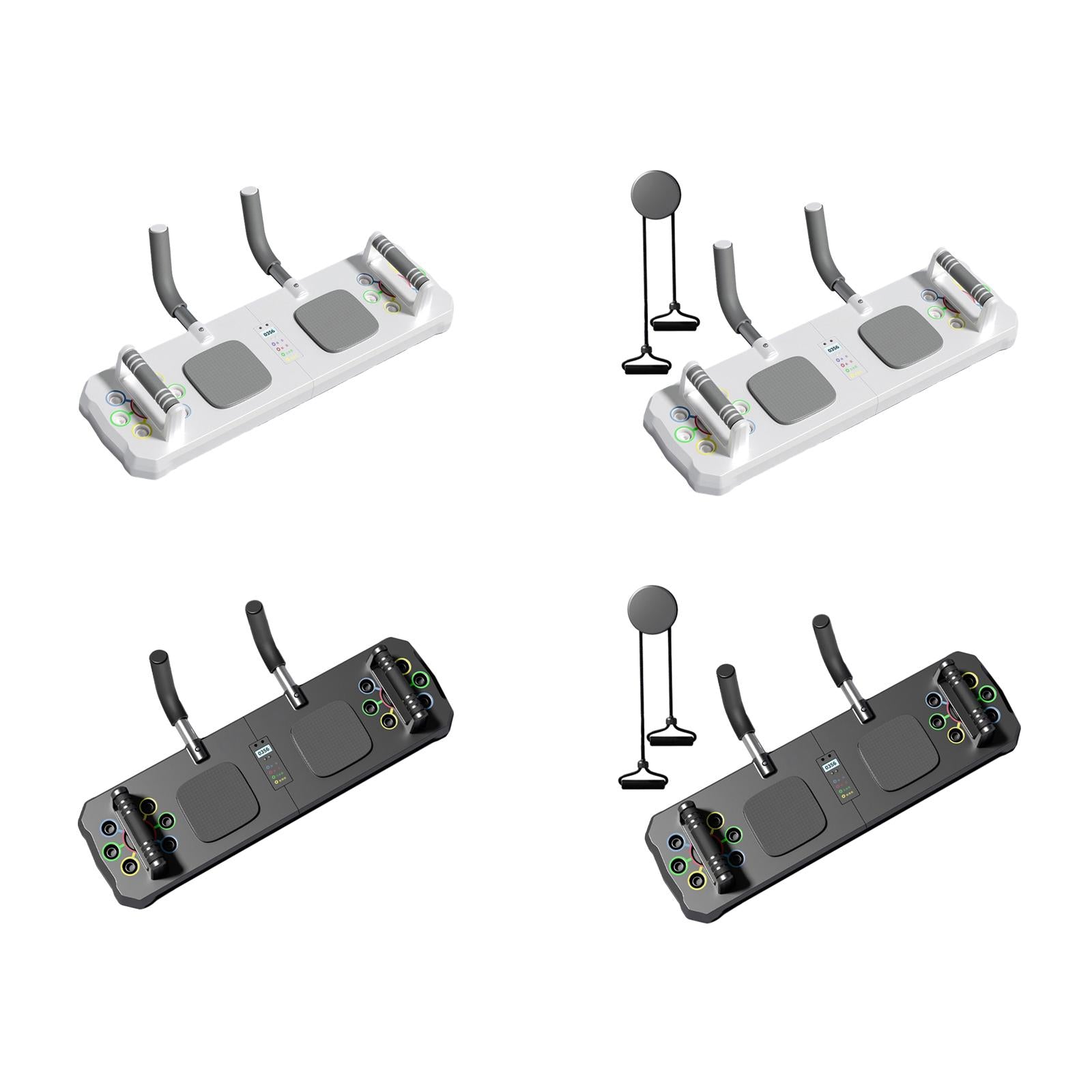 Push up Plate Bracket Abdominal Men Women Fitness Pushup Stands Core Trainer white