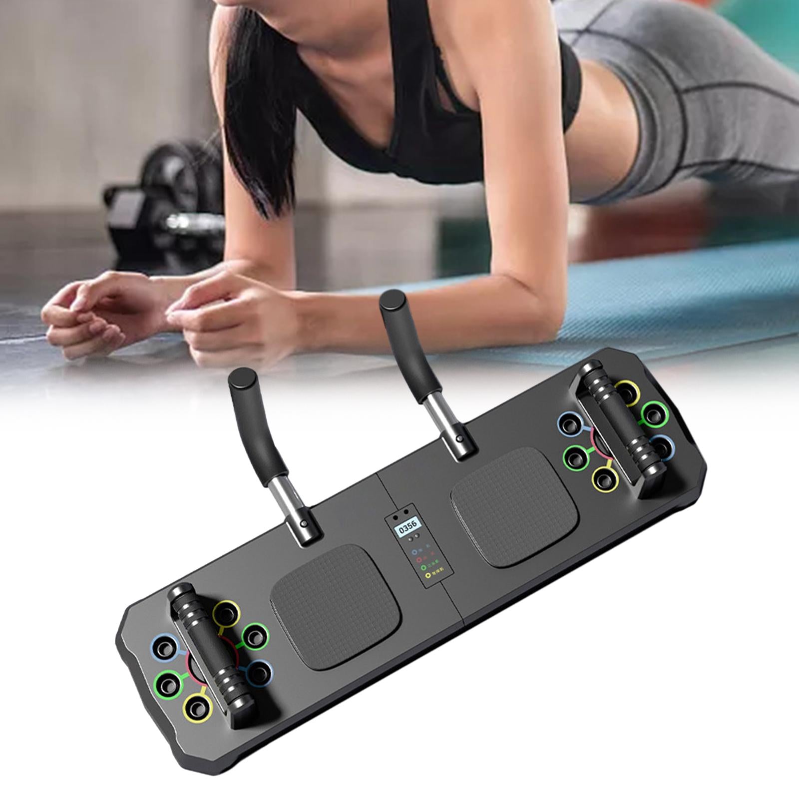 Push up Plate Bracket Abdominal Men Women Fitness Pushup Stands Core Trainer black