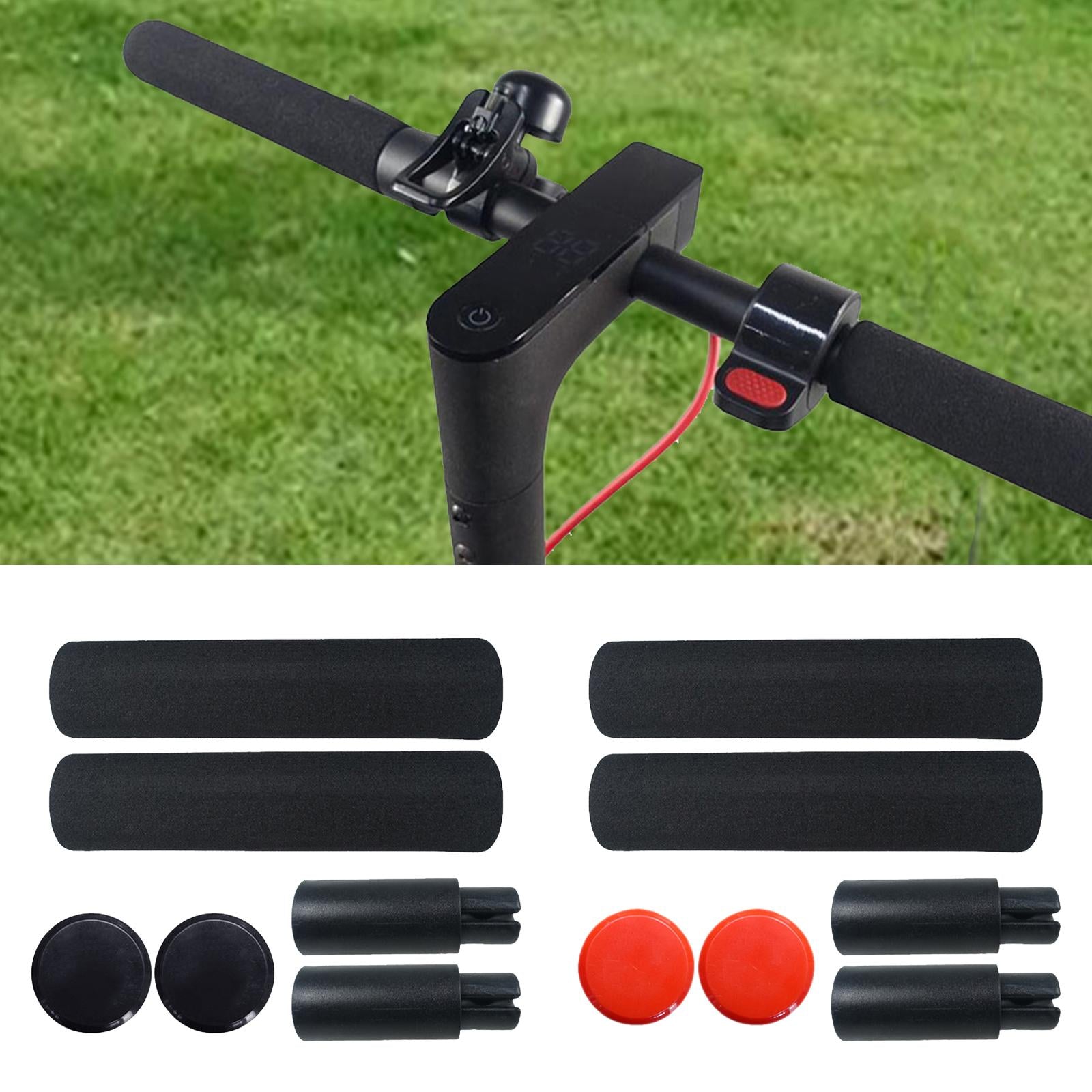 2Pcs Handlebar Extender Sponge Handlebar Cover for M365 Electric Accessories Black