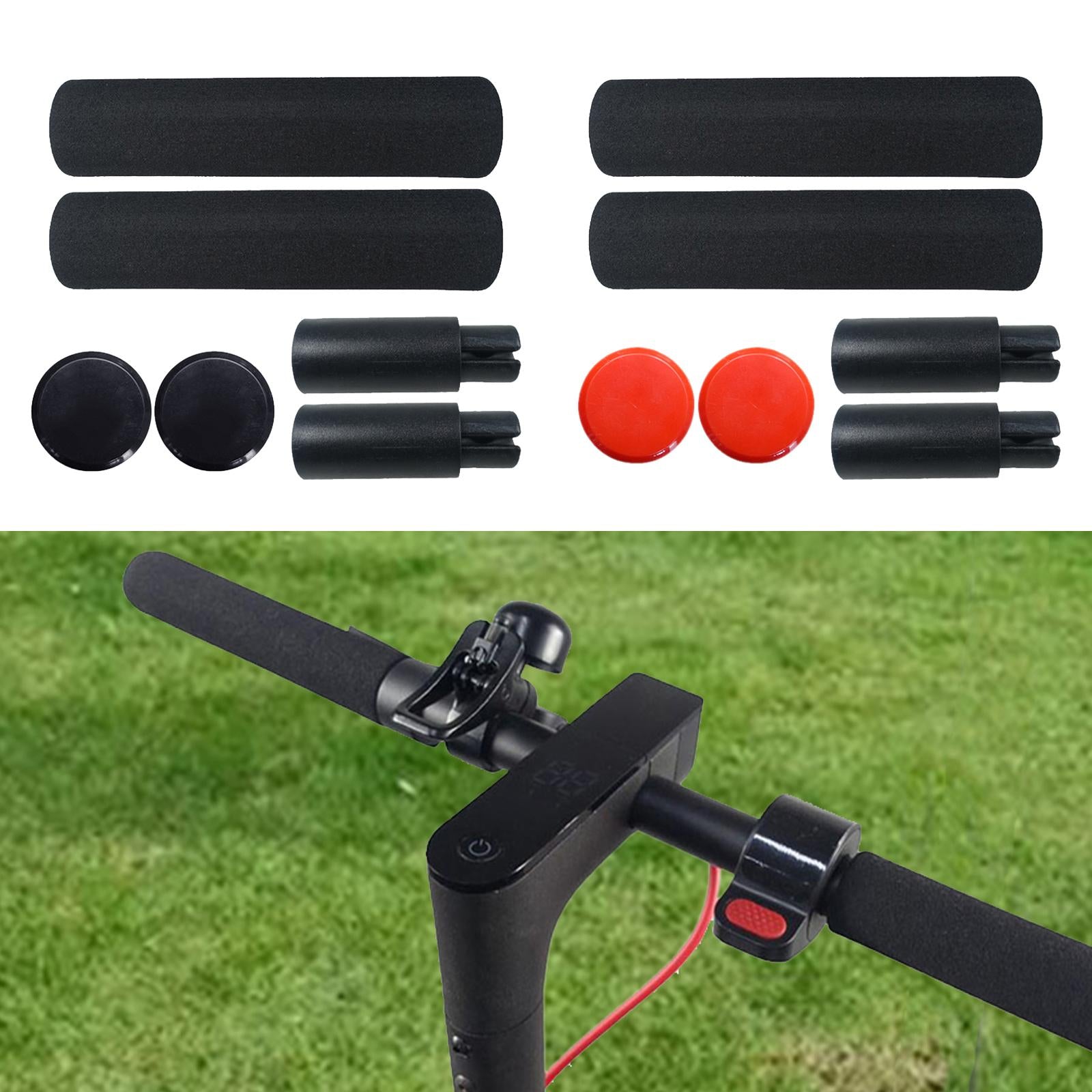 2Pcs Handlebar Extender Sponge Handlebar Cover for M365 Electric Accessories Black