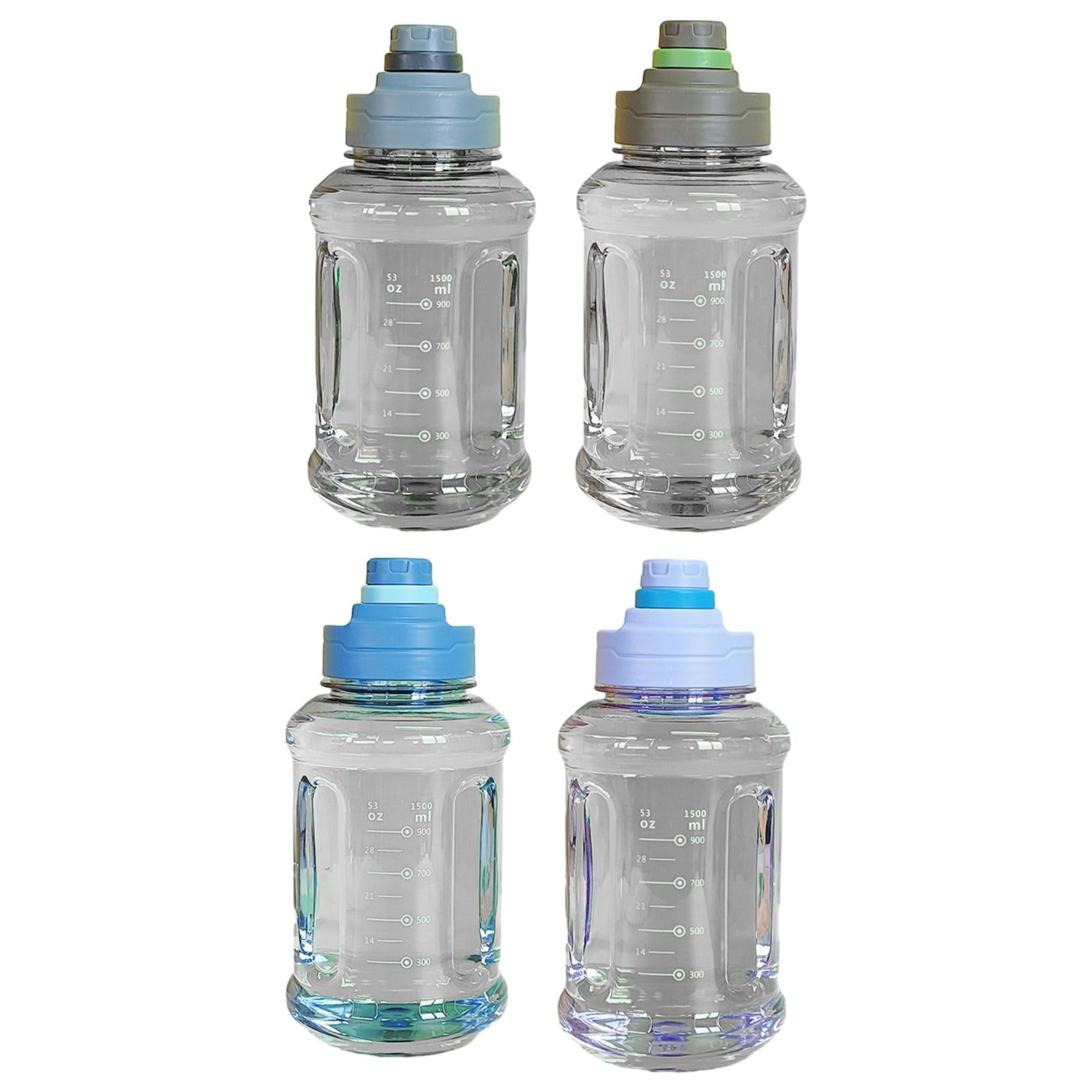Big Water Bottle 1500ml 11x24cm for Sports and Travel Easy to Use Gym Bottle violet
