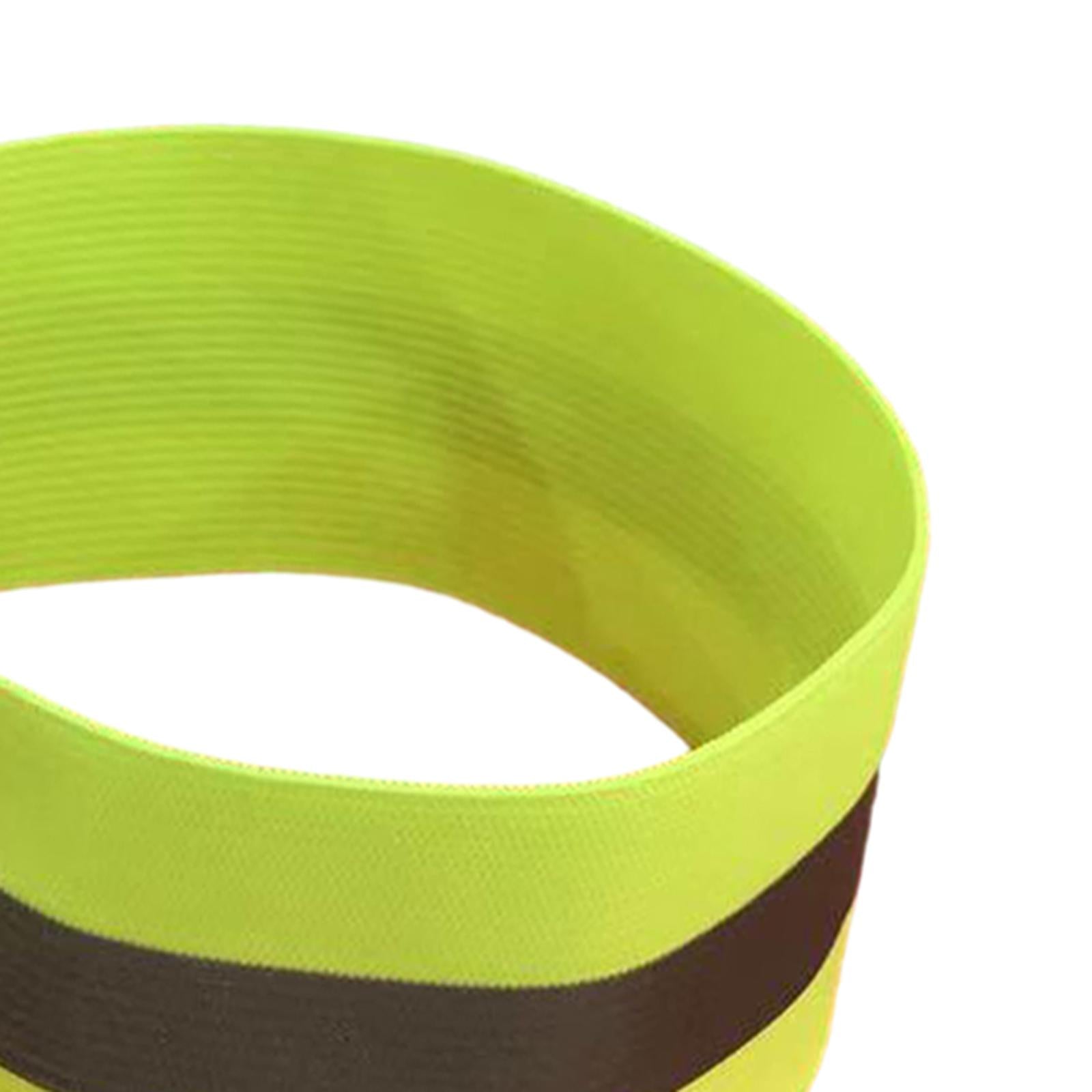 4x2Pcs Reflective Armbands Reflector Strips Arm Band for Running Adults Sports