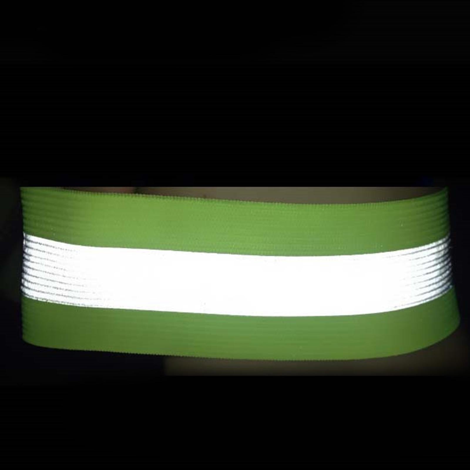 4x2Pcs Reflective Armbands Reflector Strips Arm Band for Running Adults Sports