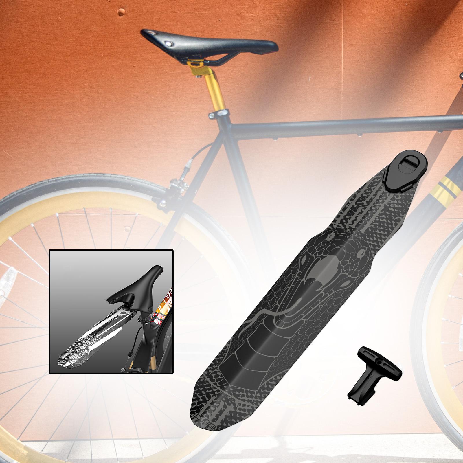 Bicycle Fender Splash Fender Rain Fender Bike Mudguard for Road Bikes Riding Style E