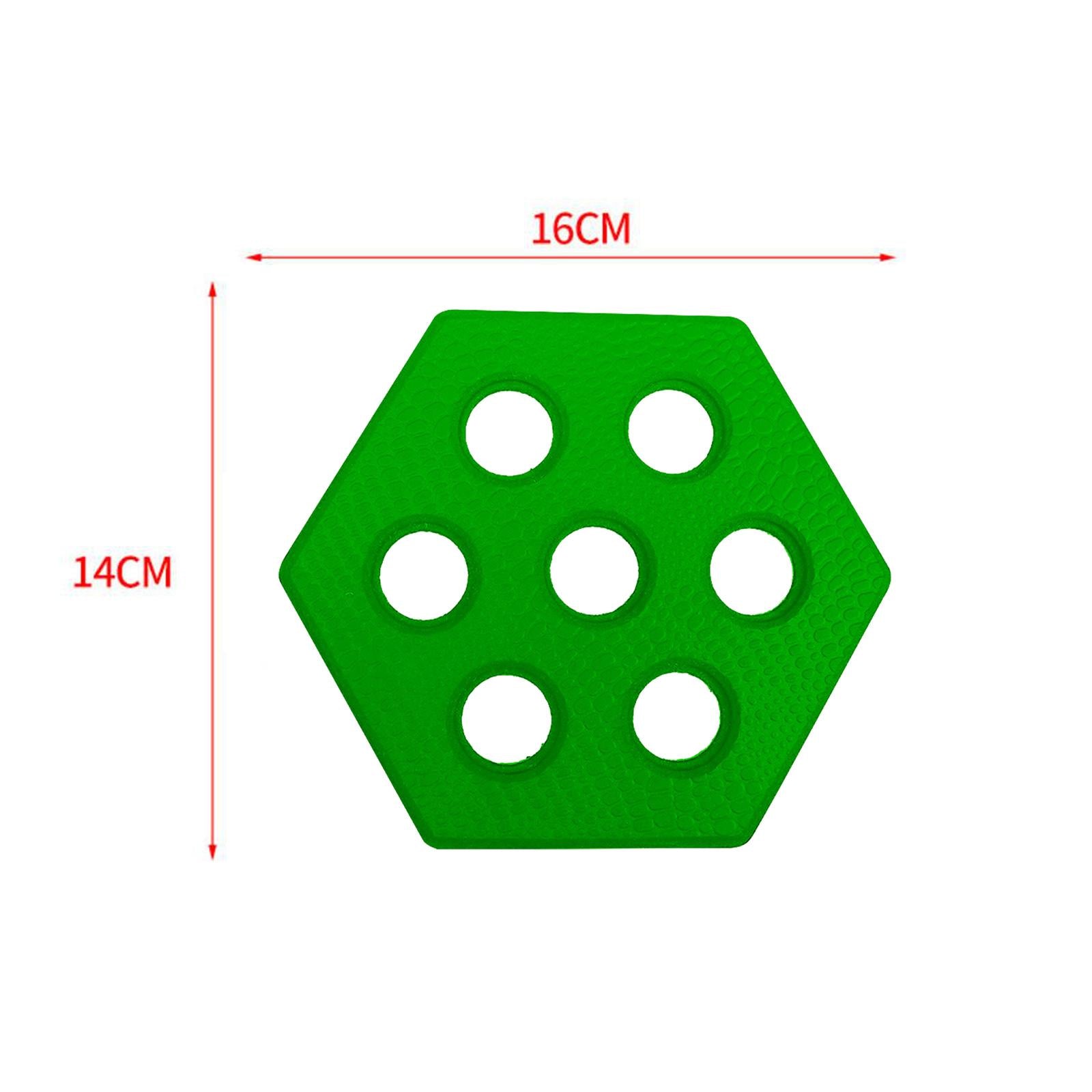 12Pcs Hexagon Surfboard Pads Deck Pads for Skimboarding Kiteboards Longboard Green