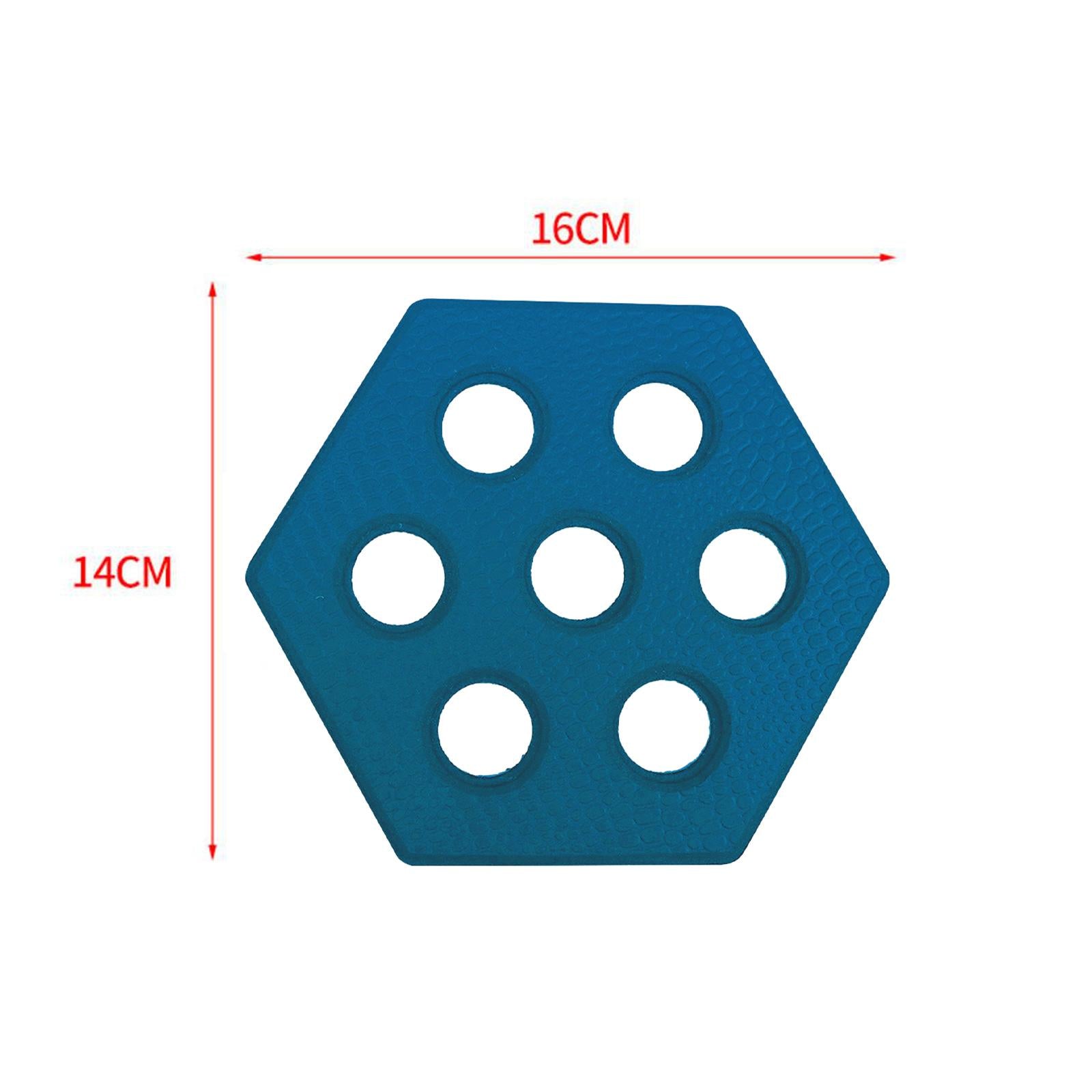 12Pcs Hexagon Surfboard Pads Deck Pads for Skimboarding Kiteboards Longboard Blue