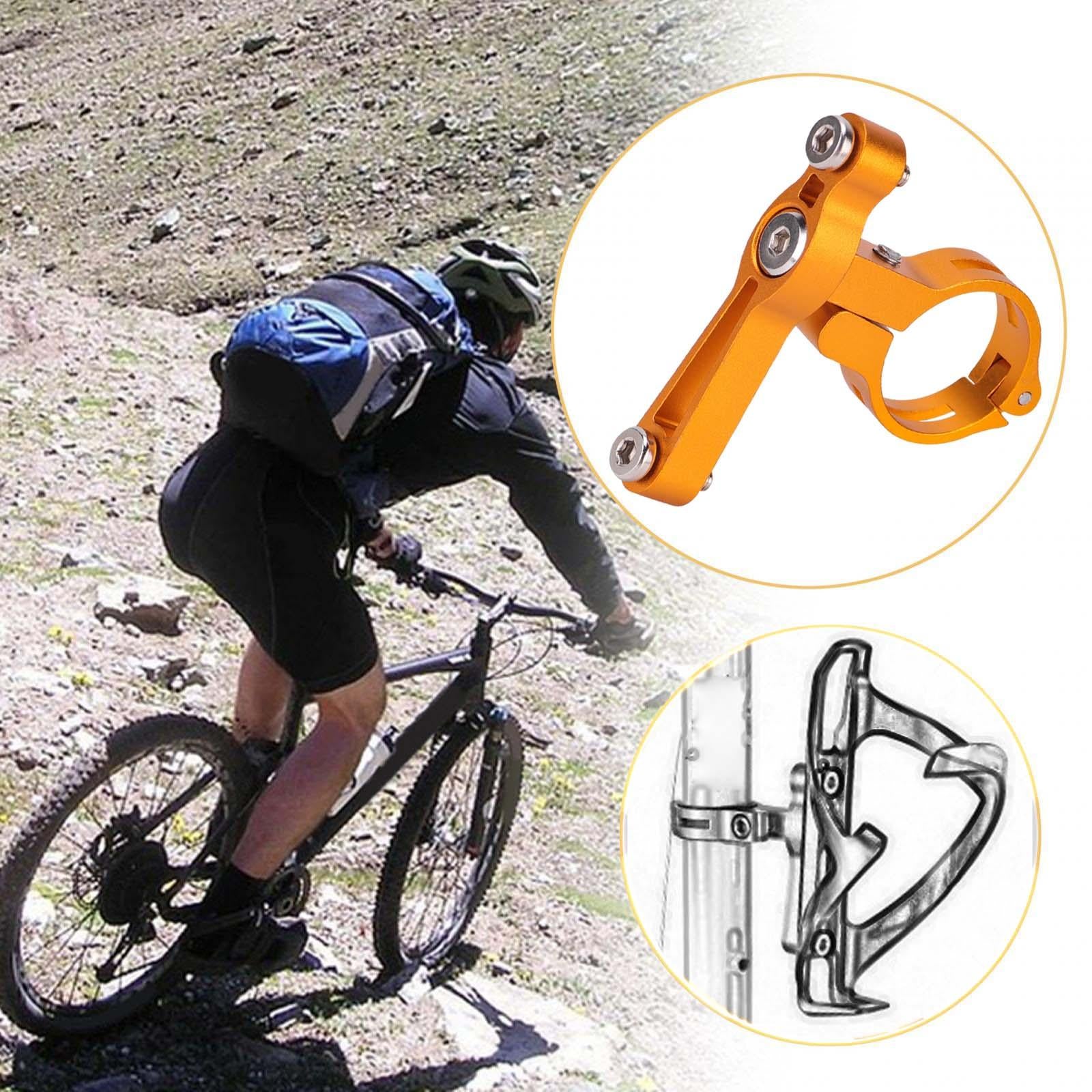 Bicycle Bottle Holder Bracket Clamp Bike Bottle Cage Mount for Road Bicycles Gold No Inner Black