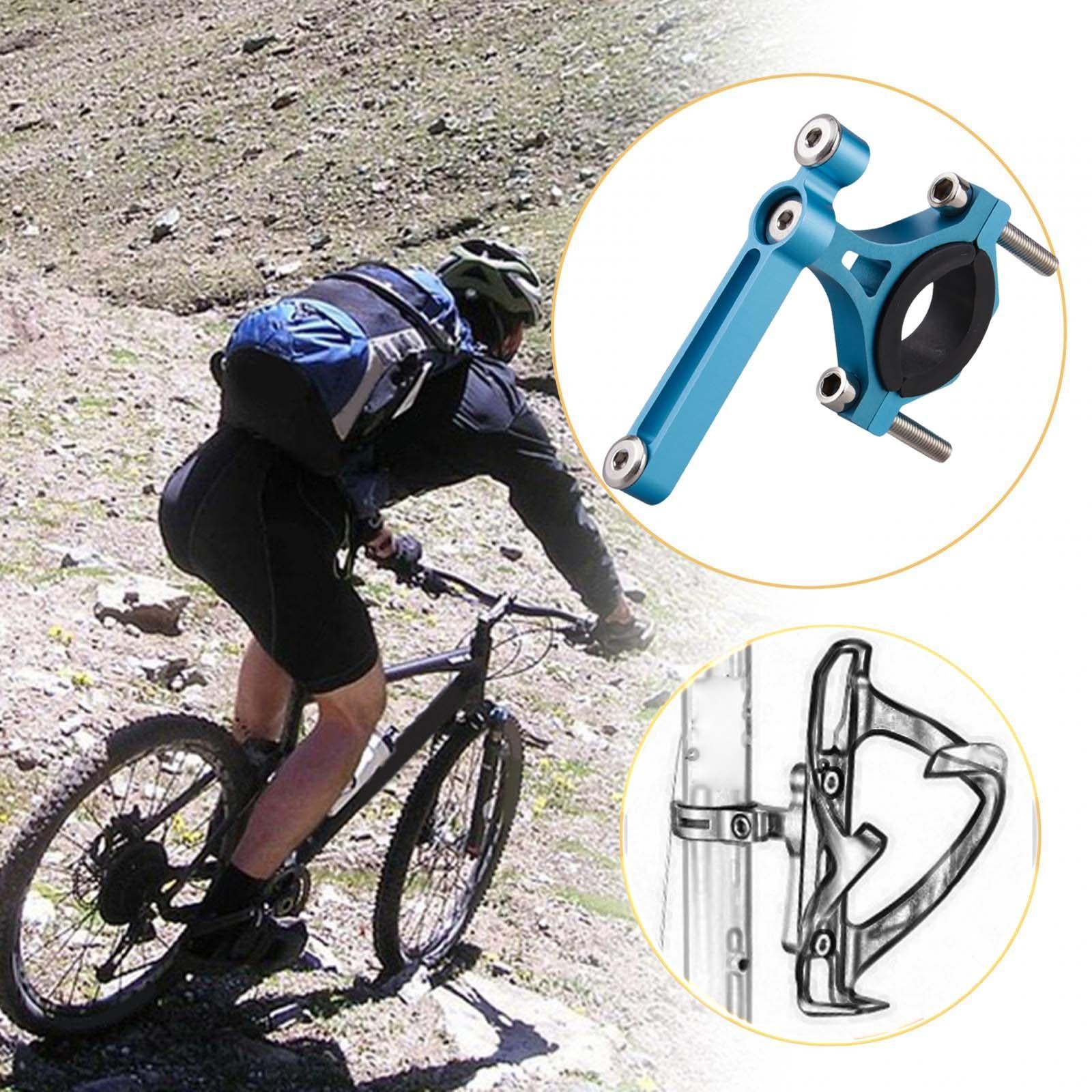 Bicycle Bottle Holder Bracket Clamp Bike Bottle Cage Mount for Road Bicycles Blue Inner Black