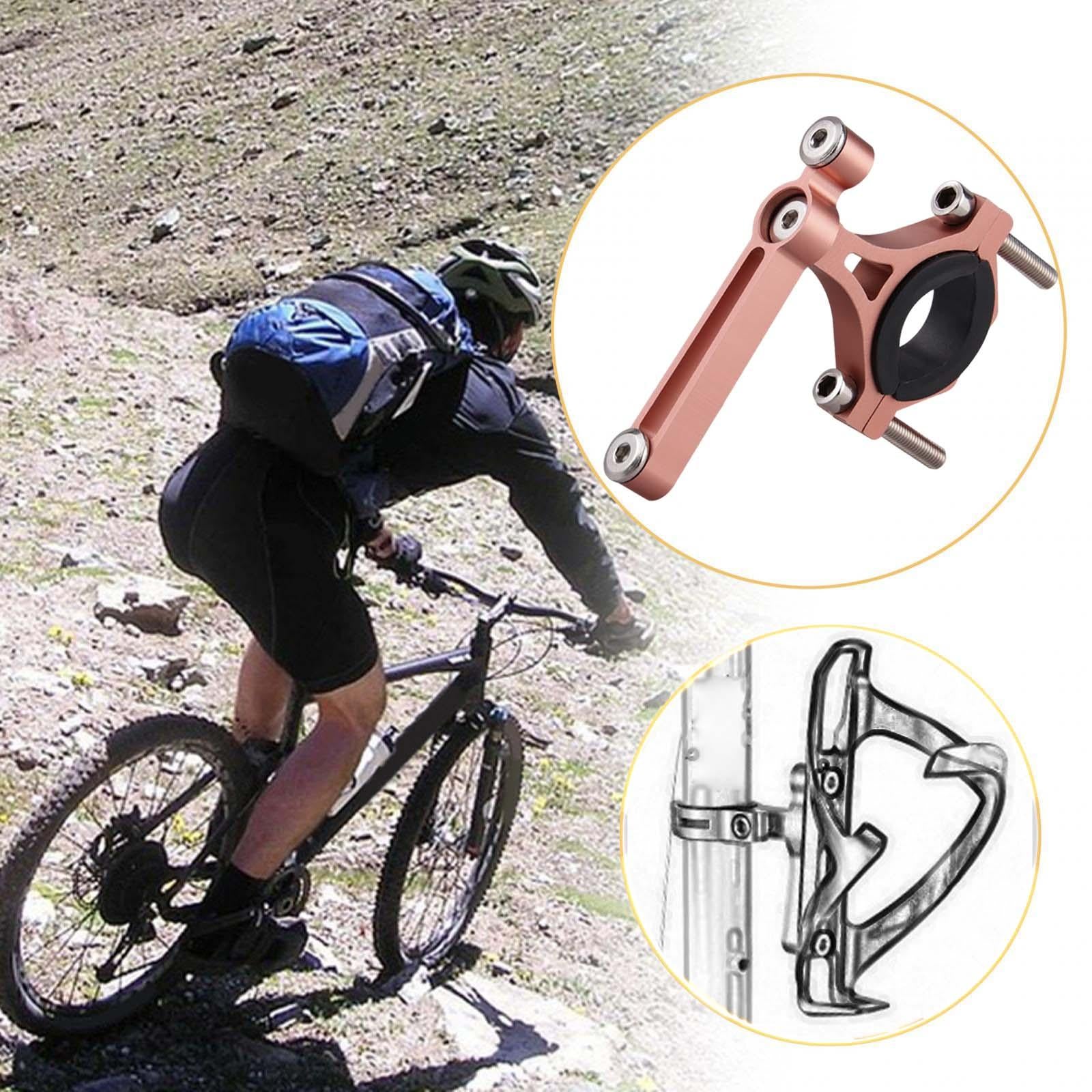 Bicycle Bottle Holder Bracket Clamp Bike Bottle Cage Mount for Road Bicycles Gold Inner Black