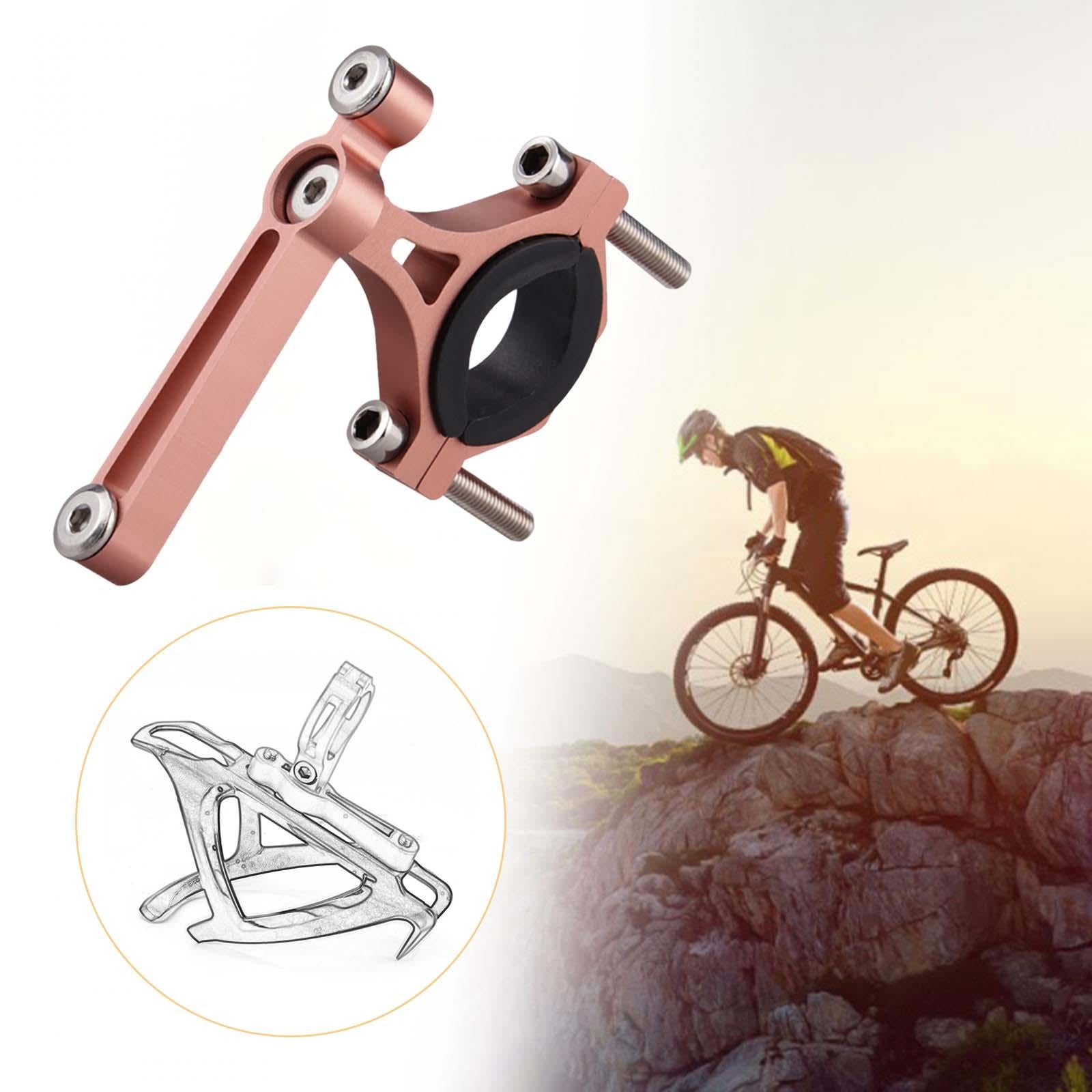Bicycle Bottle Holder Bracket Clamp Bike Bottle Cage Mount for Road Bicycles Gold Inner Black