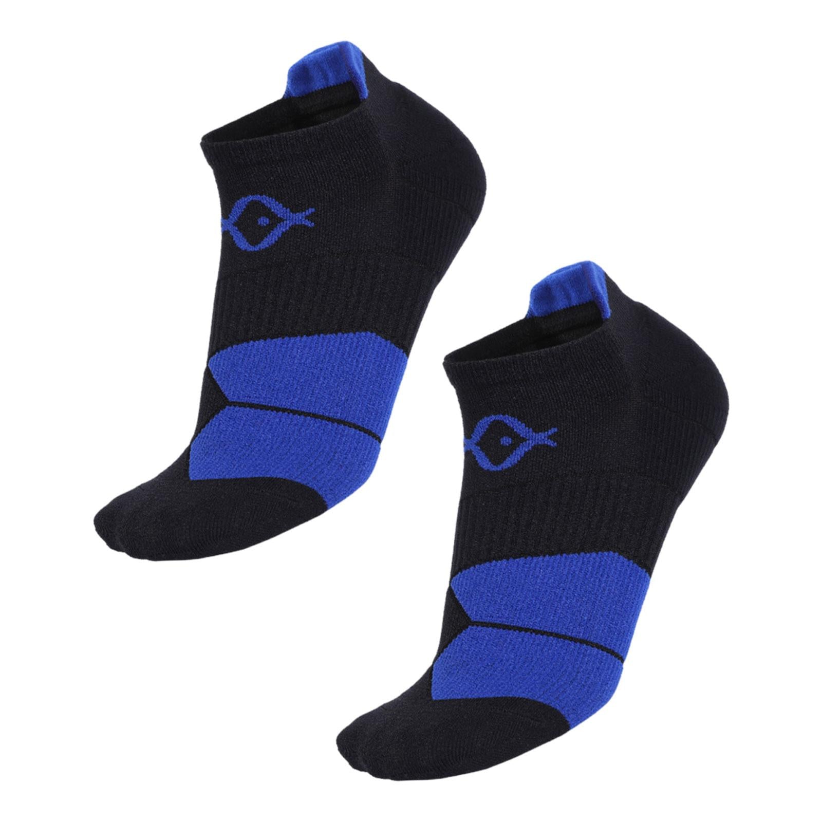 1 Pair Women Short Socks Casual Ankle Running Socks for Hiking Sports Adults Black Blue