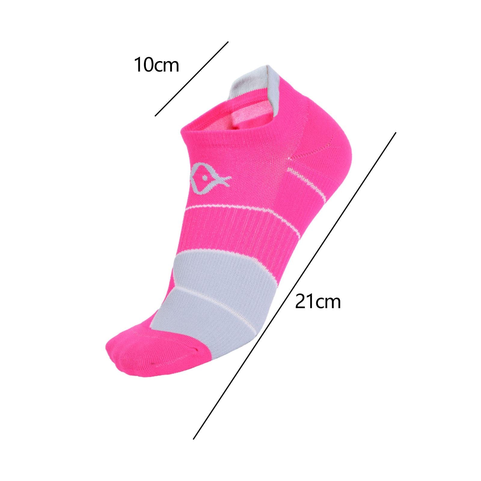 1 Pair Men Short Socks Running Socks for Daily Wear Sports Cold Weather Pink