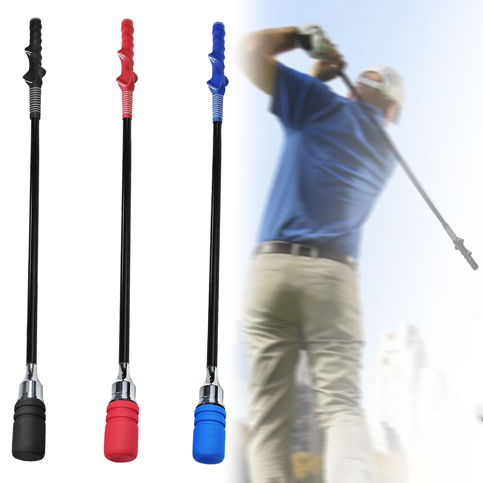 Golf Swing Trainer Golf Warm up Stick for Tempo Strength Position Correction Black