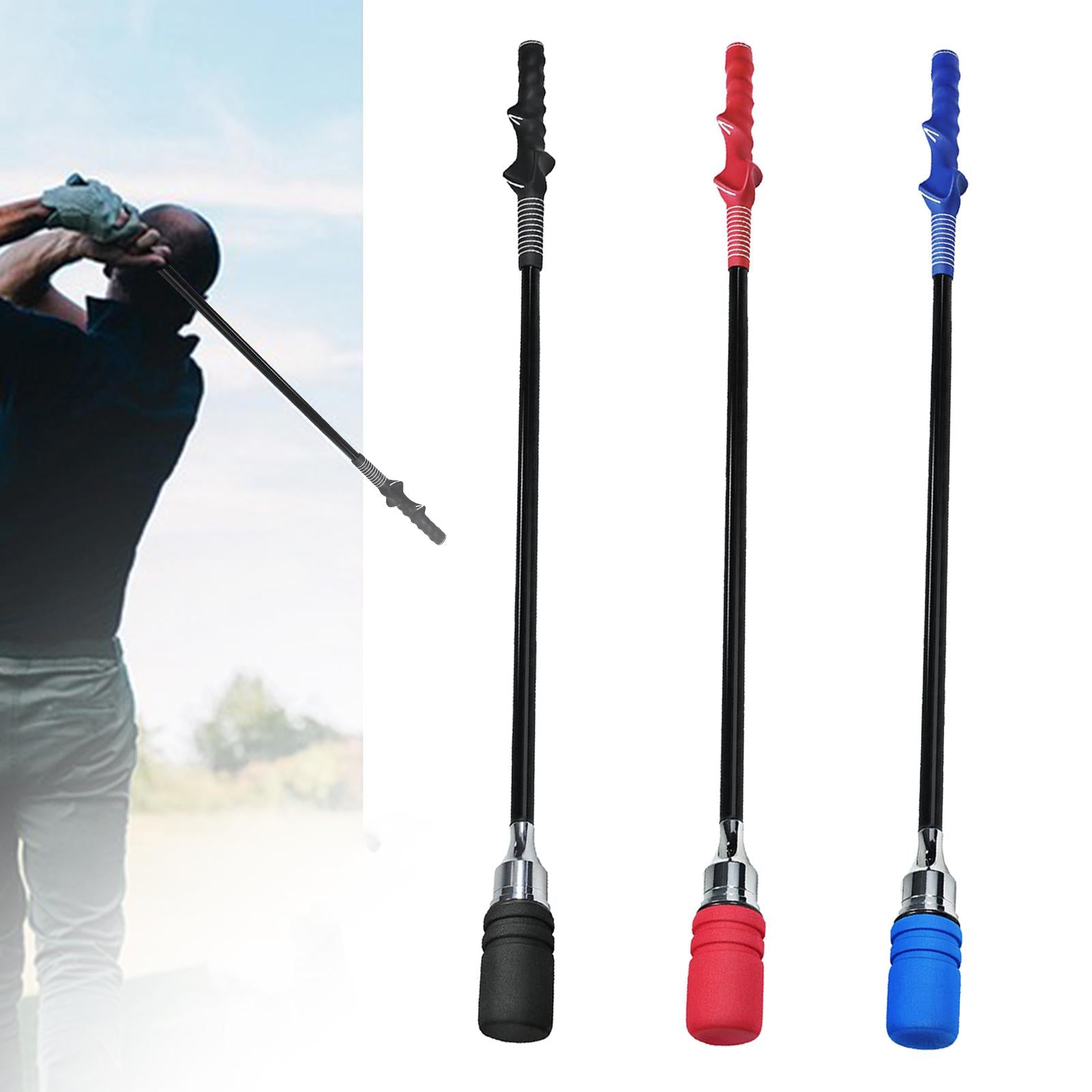 Golf Swing Trainer Golf Warm up Stick for Tempo Strength Position Correction Black