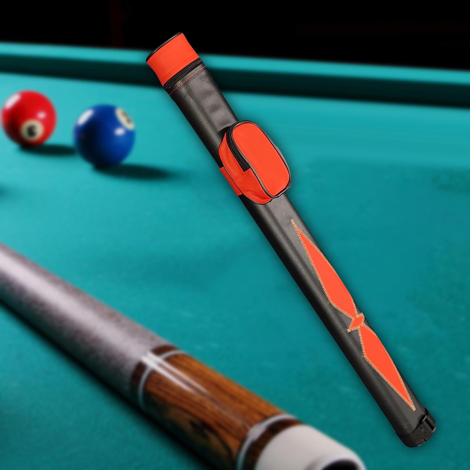 Pool Cue Case Wrapped 1 Complete 2 Pieces Rod for Games Billiard Room Sports