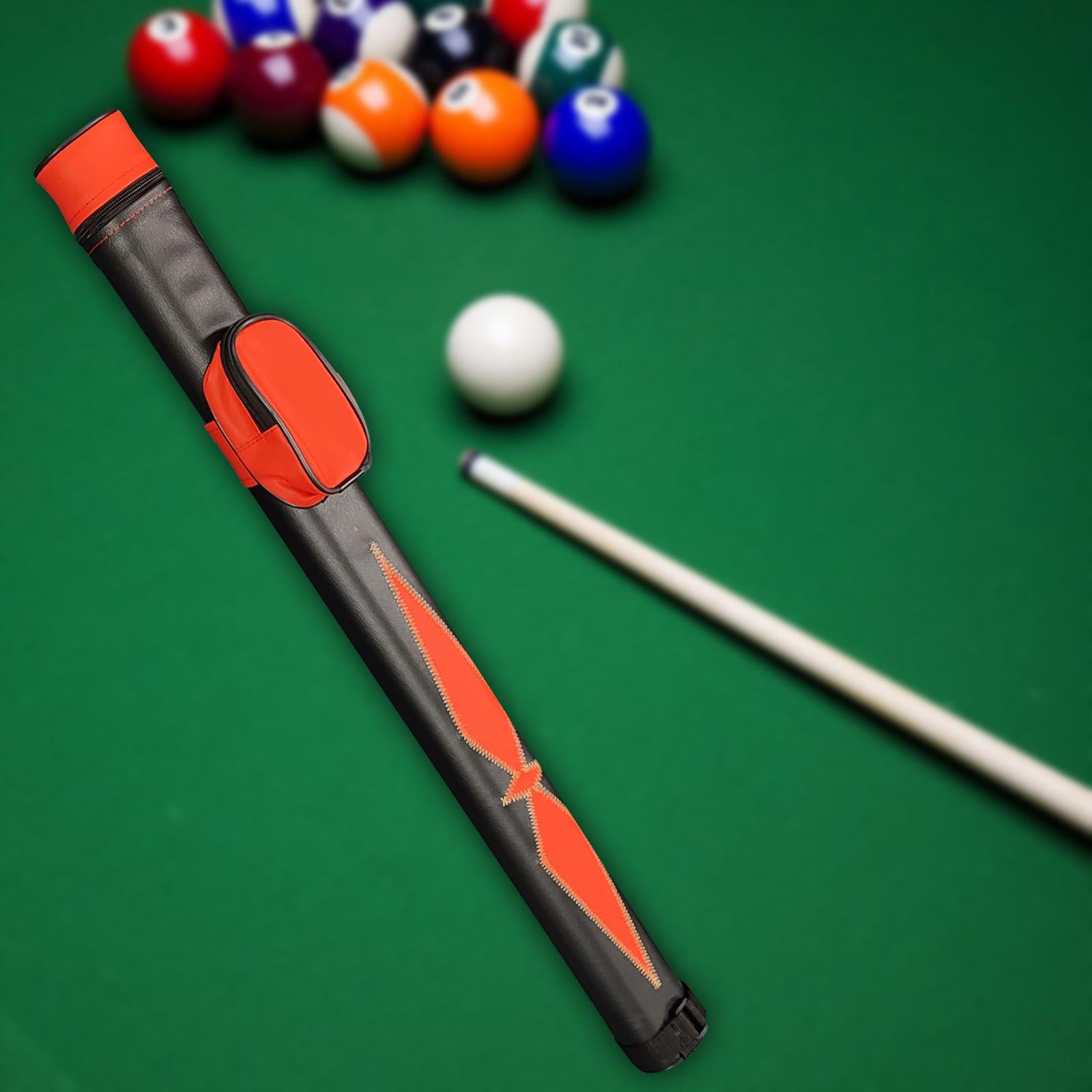 Pool Cue Case Wrapped 1 Complete 2 Pieces Rod for Games Billiard Room Sports