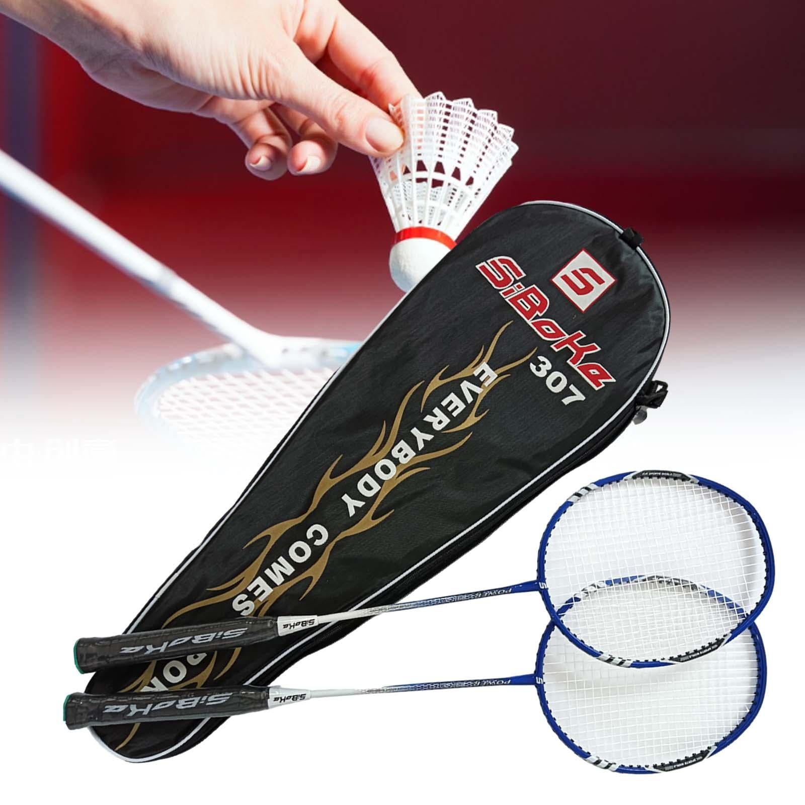 2 Pieces Badminton Rackets for Kids Adults Lightweight Badminton Racquet Set Style B Aluminum