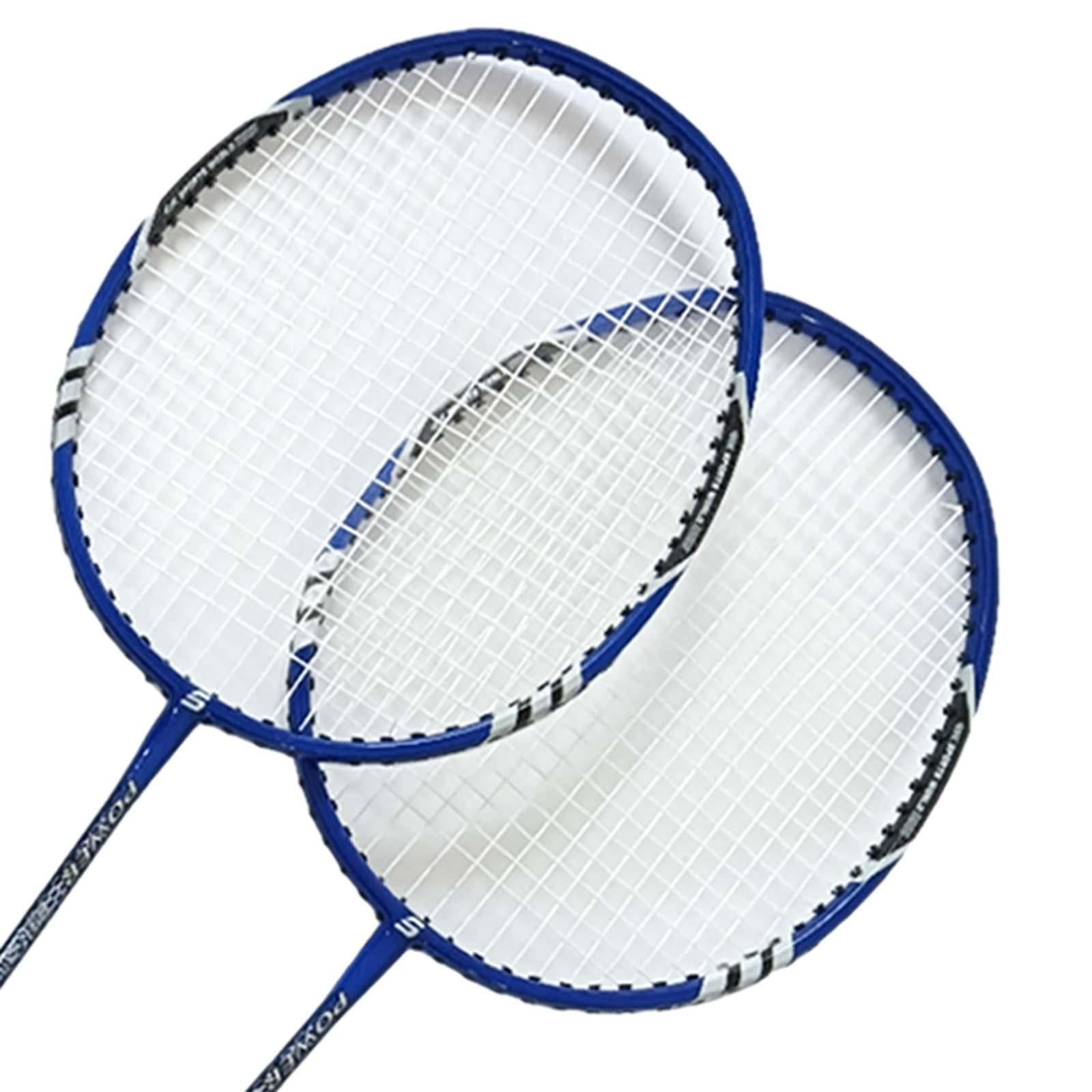 2 Pieces Badminton Rackets for Kids Adults Lightweight Badminton Racquet Set Style B Aluminum