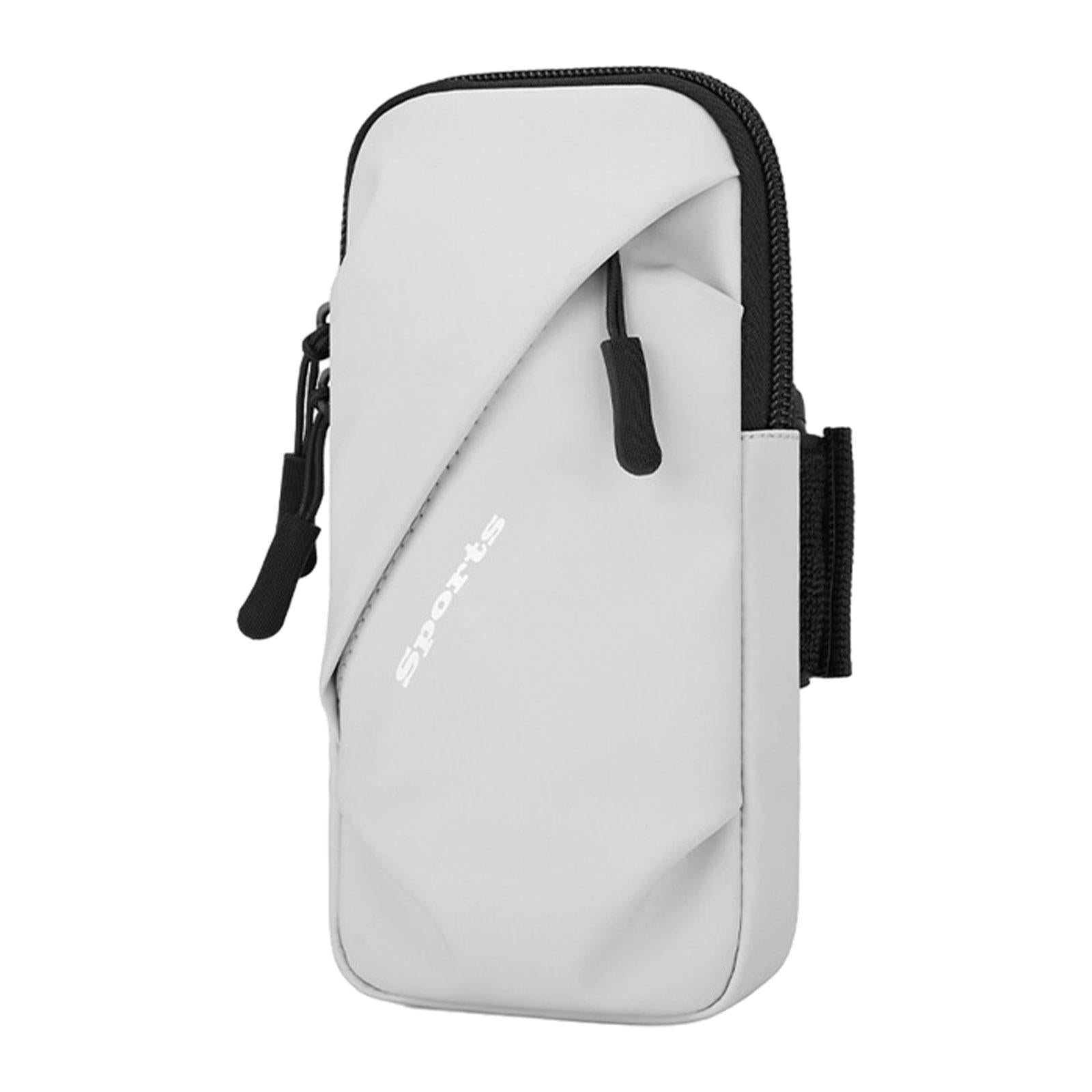 Phone Armband Bag Cellphone Holder Phone Wristband for Running Sport Walking Gray