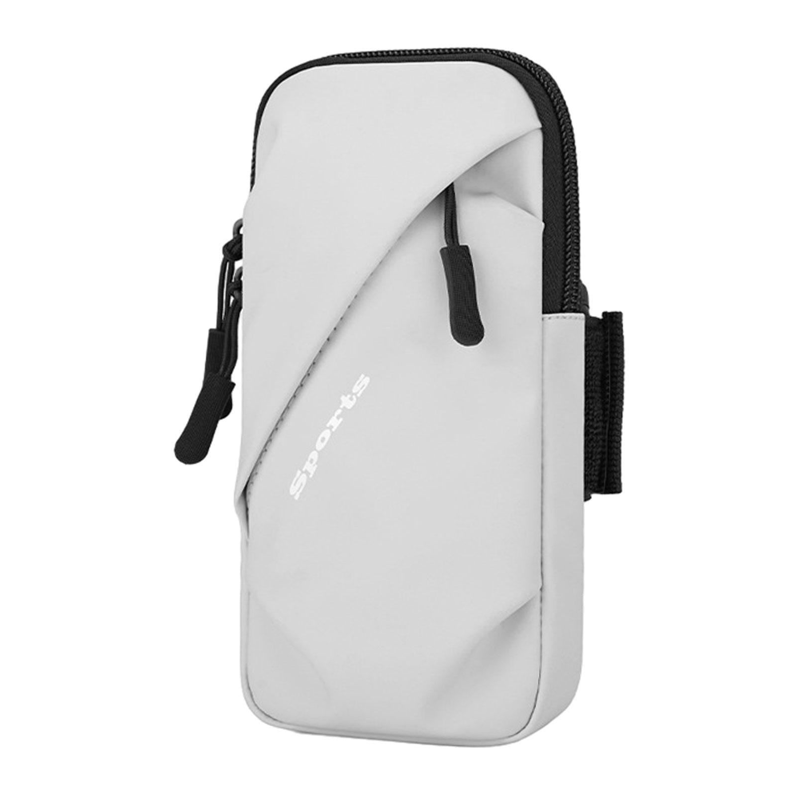 Phone Armband Bag Cellphone Holder Phone Wristband for Running Sport Walking Gray