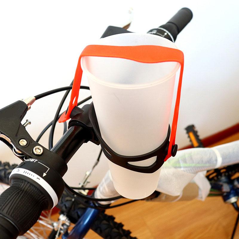 Bike Handlebar Coffee Drink Cup Holder Mount Clamp for Bicycle Mountain Bike