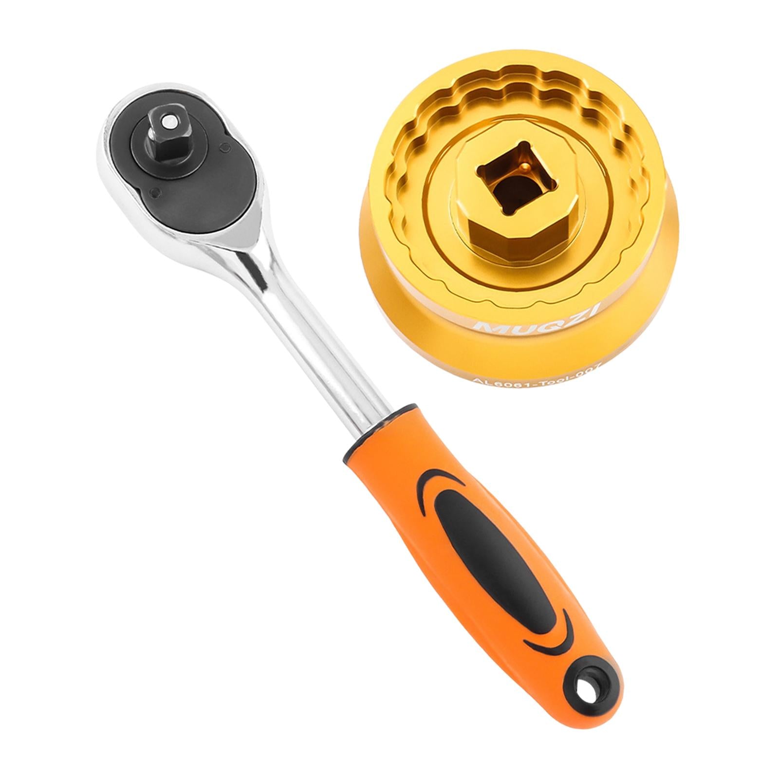 Bike Bottom Bracket Tool Practical Hand Tool Crank Removal Installation Tool Gold