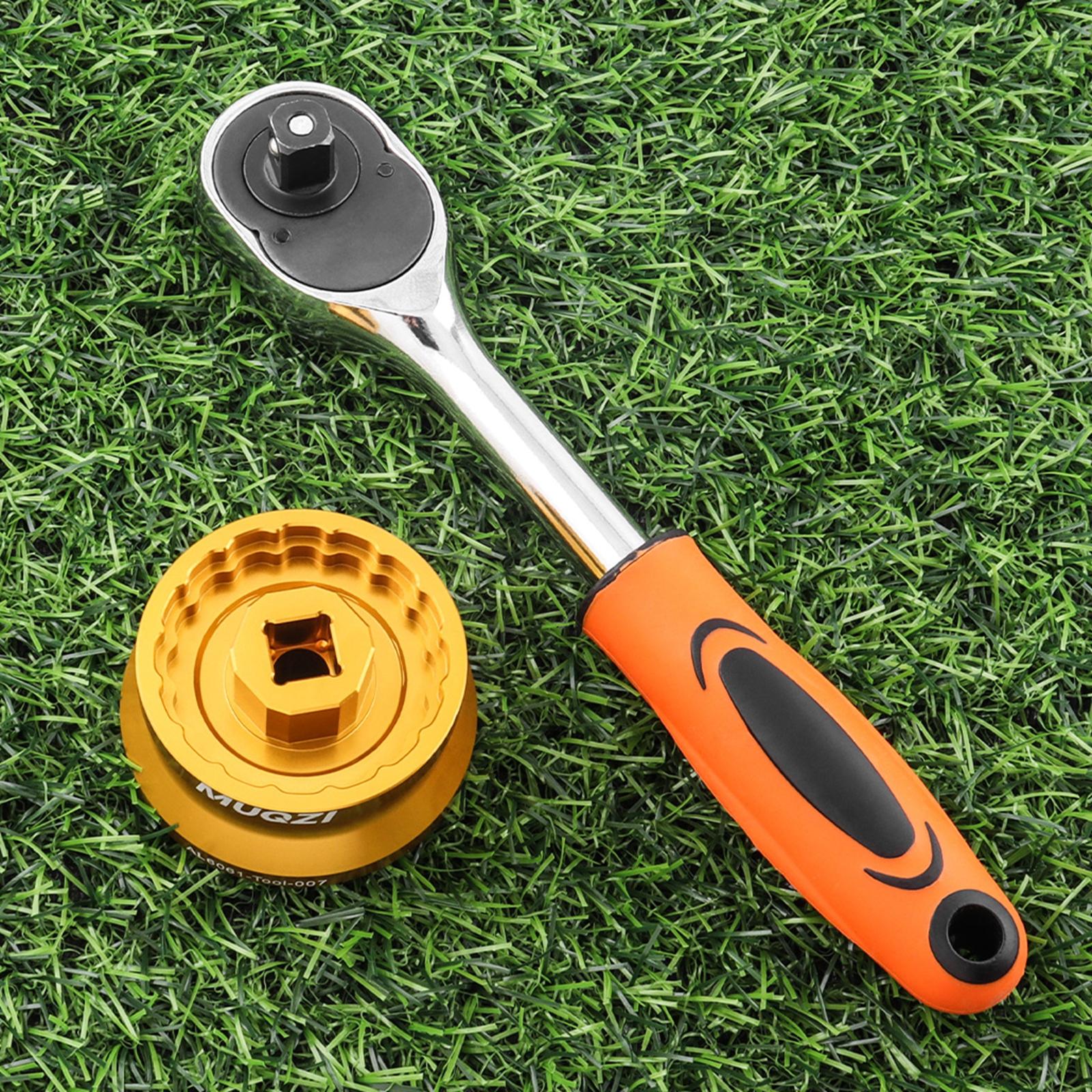 Bike Bottom Bracket Tool Practical Hand Tool Crank Removal Installation Tool Gold