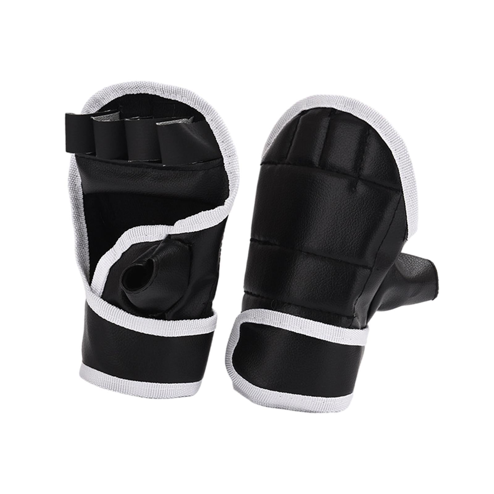 Boxing Gloves Half Finger Martial Arts Gloves for Fitness Sparring Muay Thai