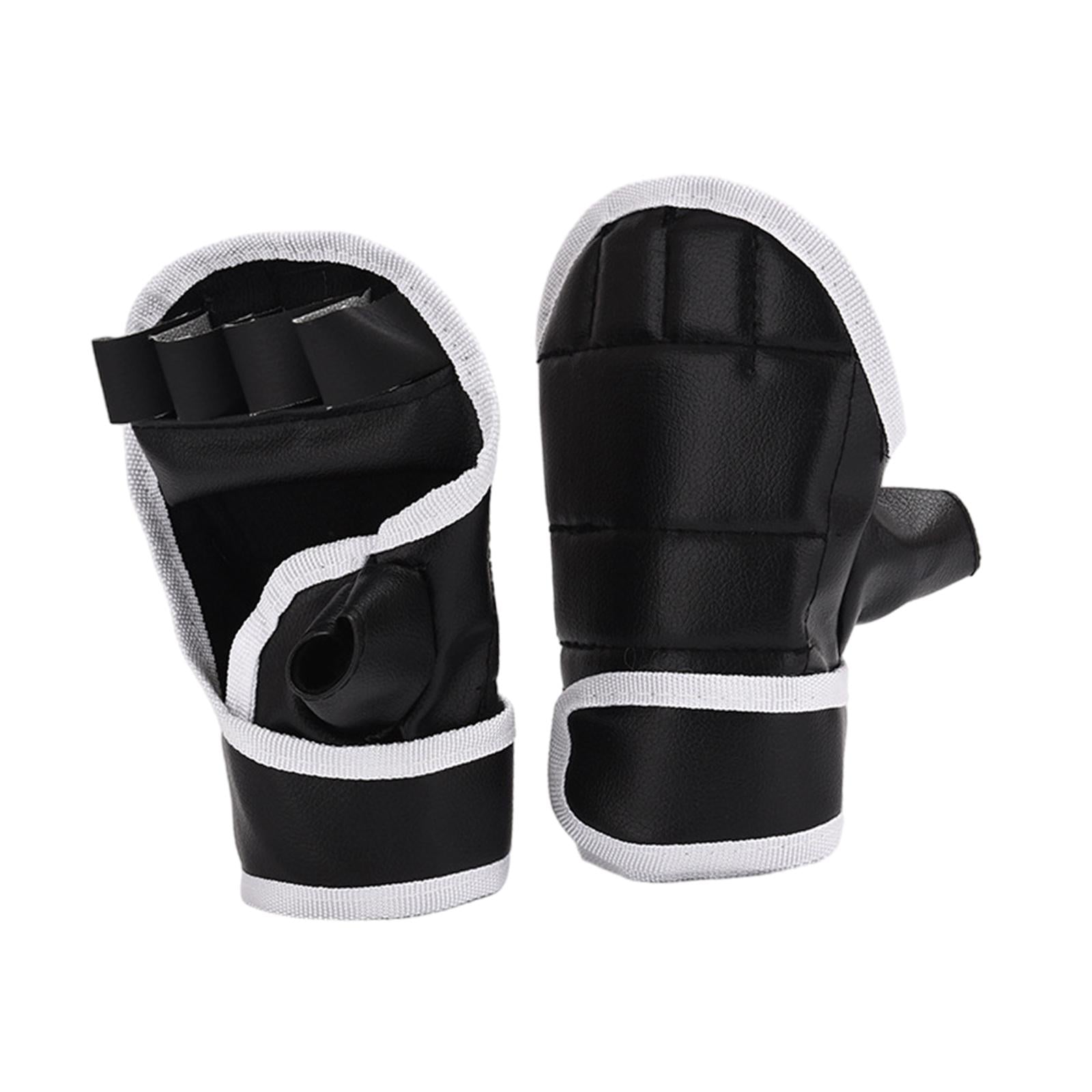 Boxing Gloves Half Finger Martial Arts Gloves for Fitness Sparring Muay Thai