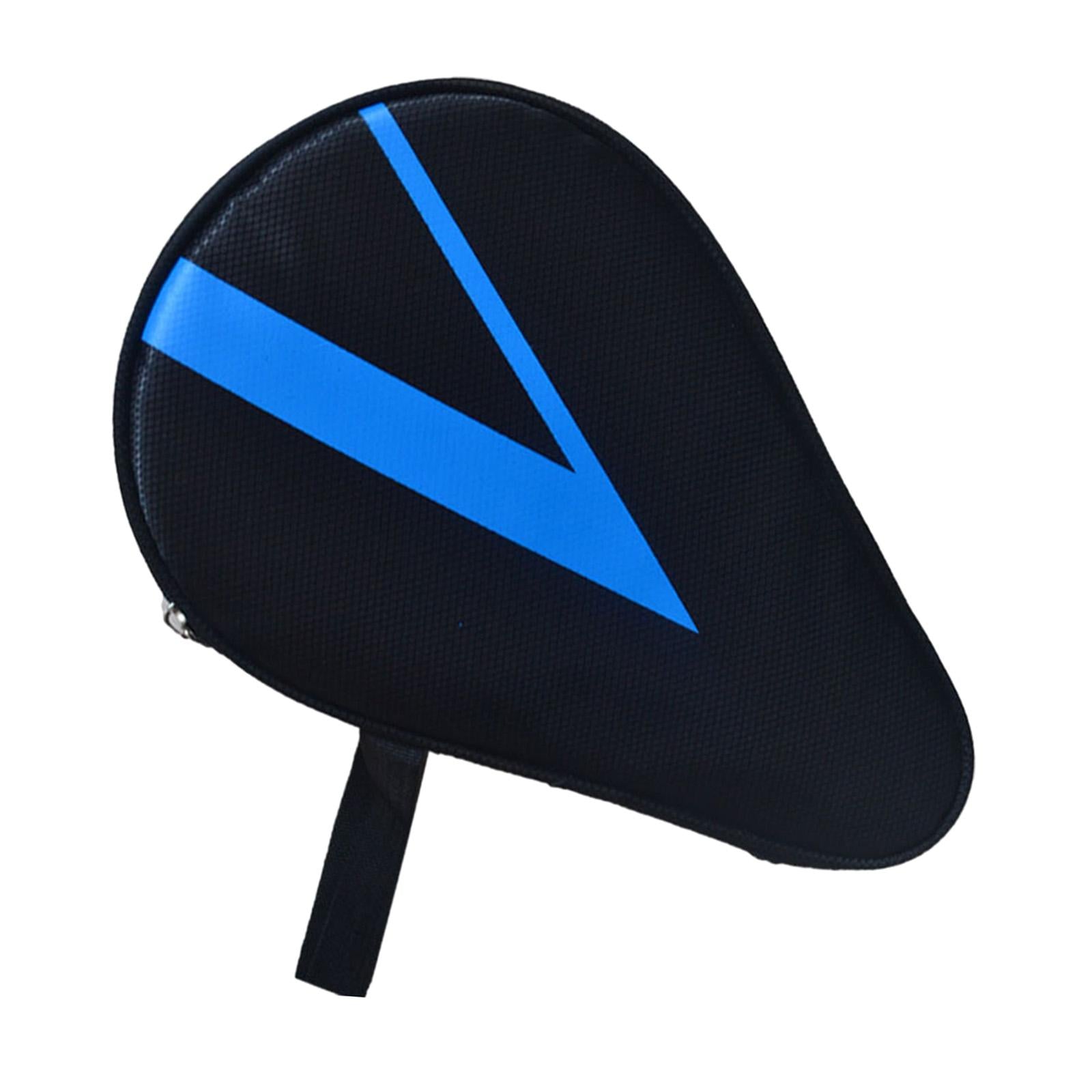 Table Tennis Paddle Case Cover Portable Practical for Sports Training Travel Black Blue