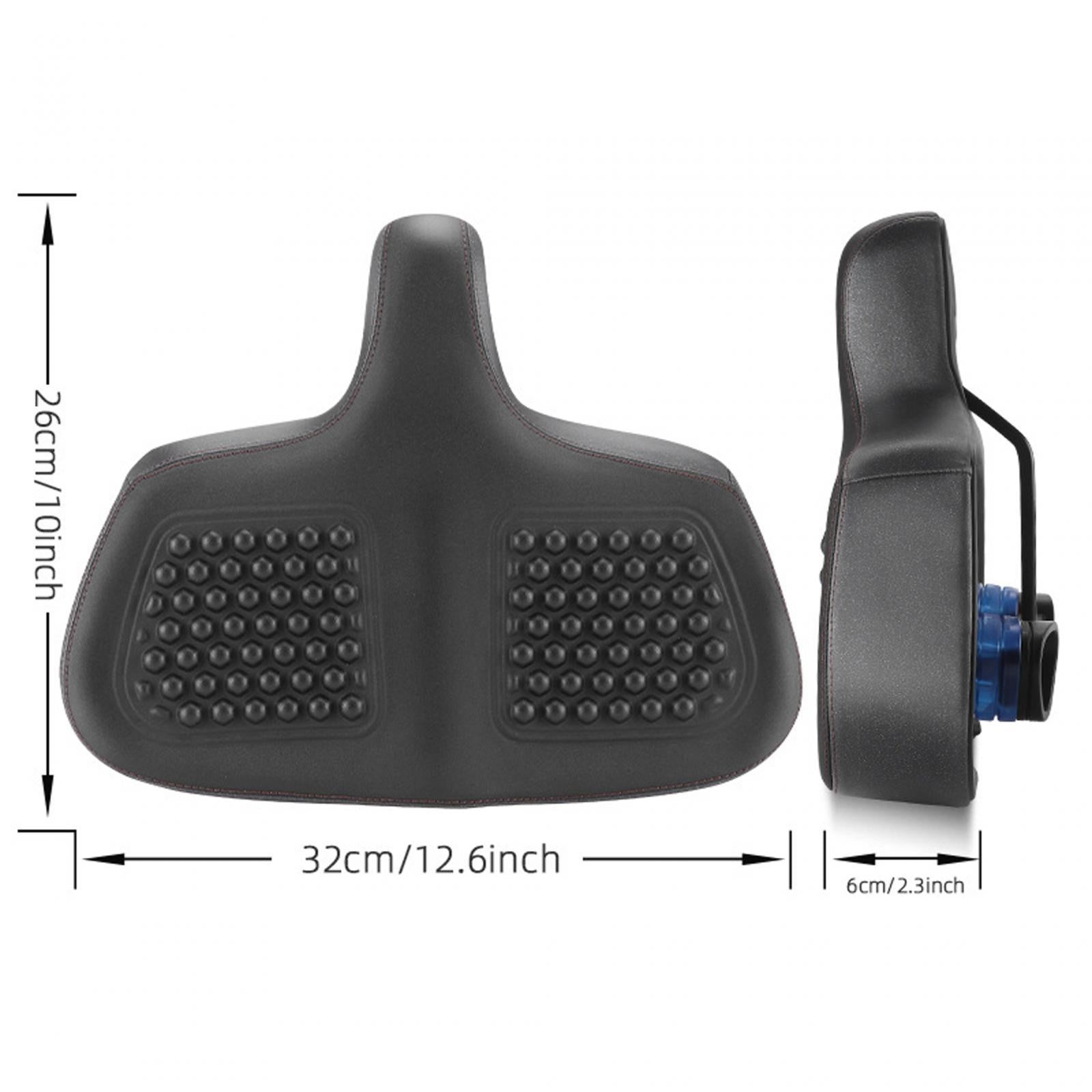 Bike Saddle Seat Bicycle Wide Saddle Breathable Classic Men Women Shockproof 32cmx26cmx6cm