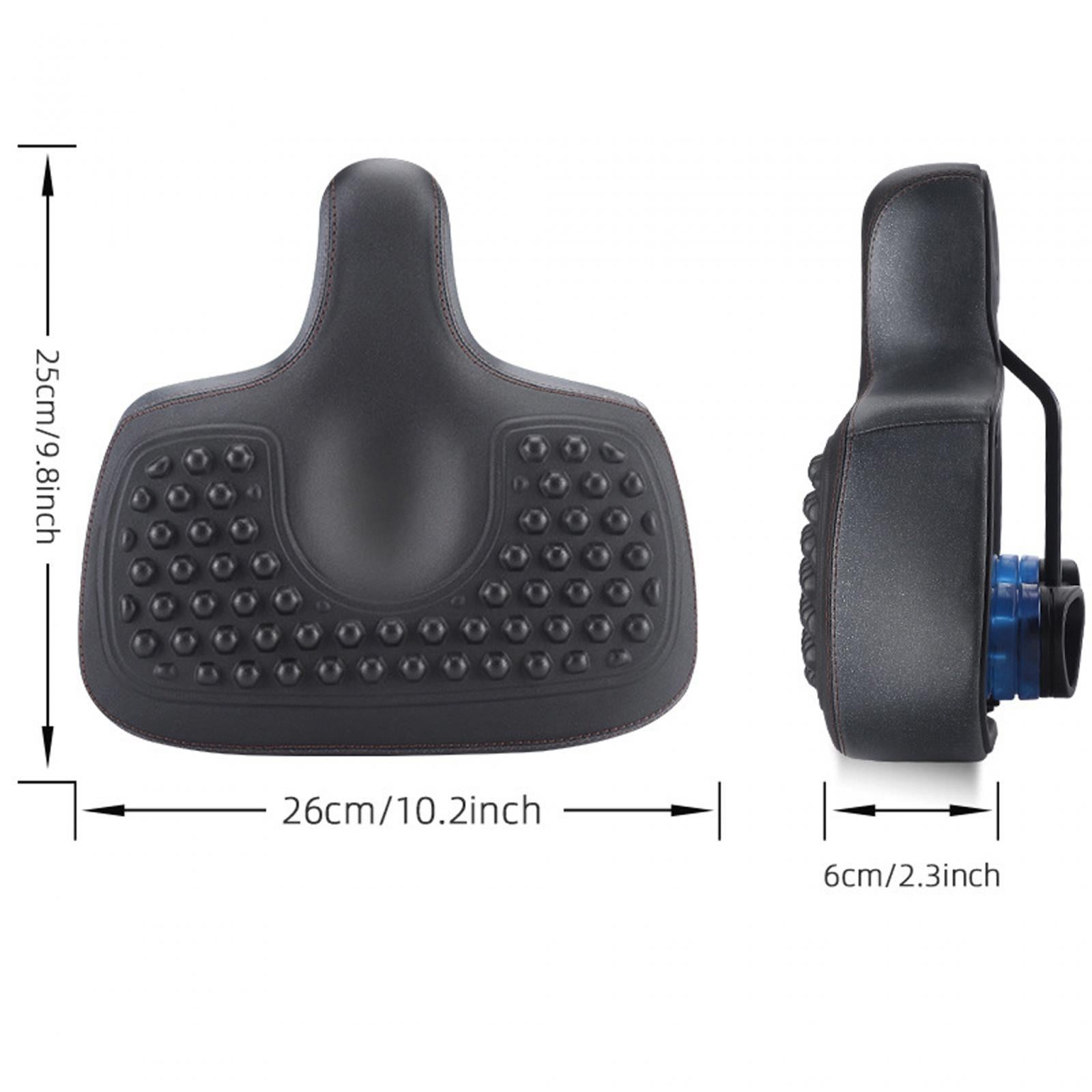 Bike Saddle Seat Bicycle Wide Saddle Breathable Classic Men Women Shockproof 26cmx25cmx6cm