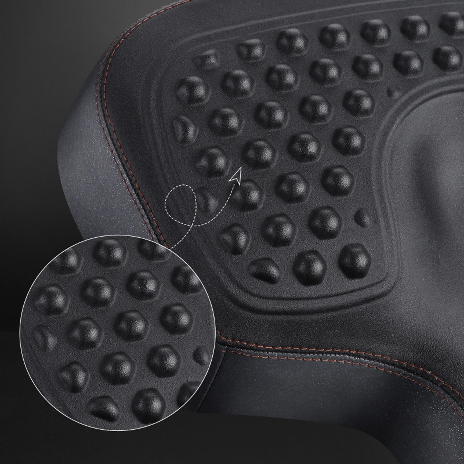 Bike Saddle Seat Bicycle Wide Saddle Breathable Classic Men Women Shockproof 26cmx25cmx6cm