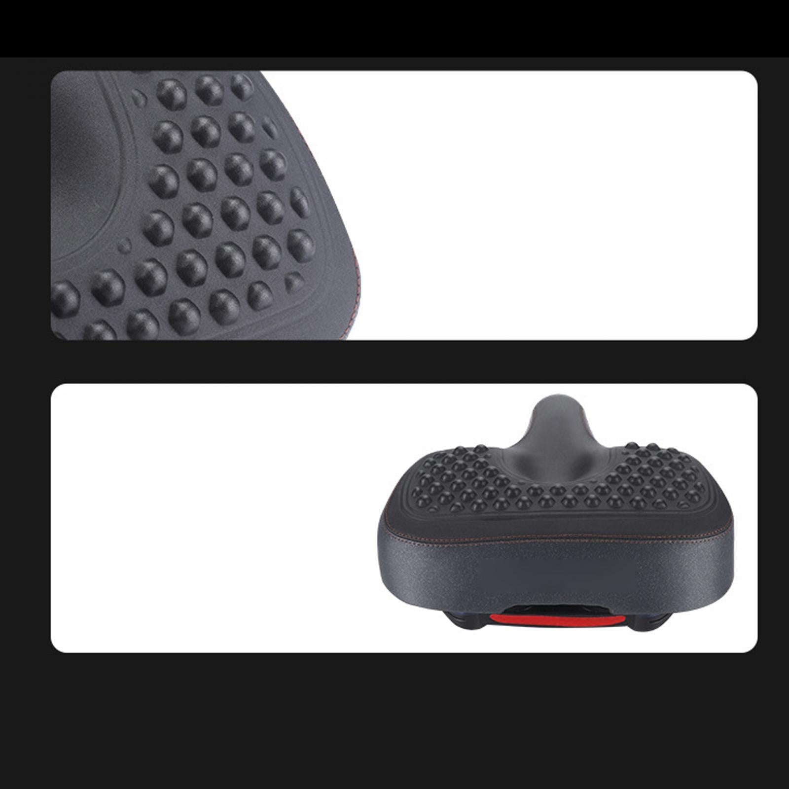 Bike Saddle Seat Bicycle Wide Saddle Breathable Classic Men Women Shockproof 26cmx25cmx6cm