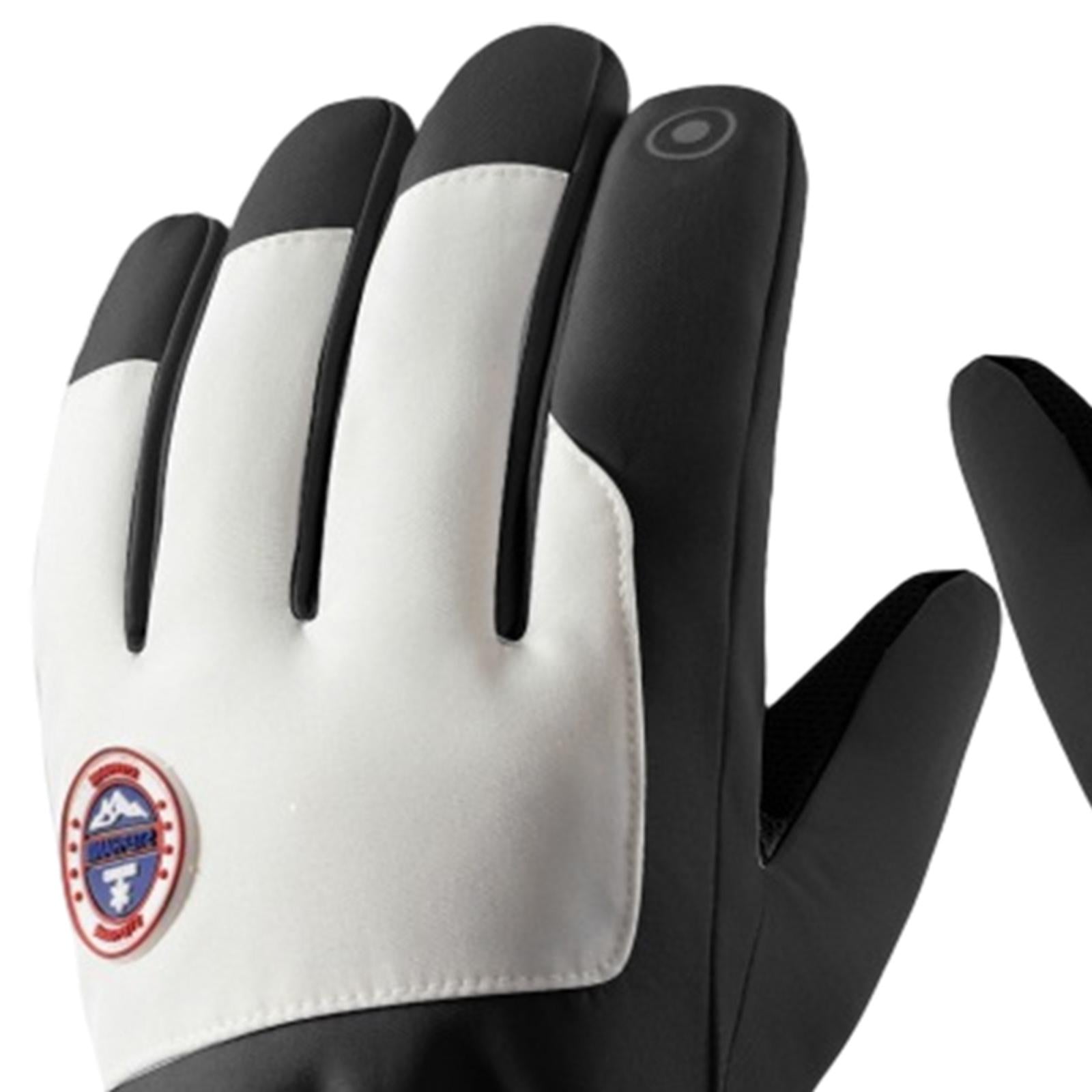 Winter Ski Gloves Touch Screen Gift Snow Ski Gloves for Cycling Snow Skating Black L29.5cmx13.5cm