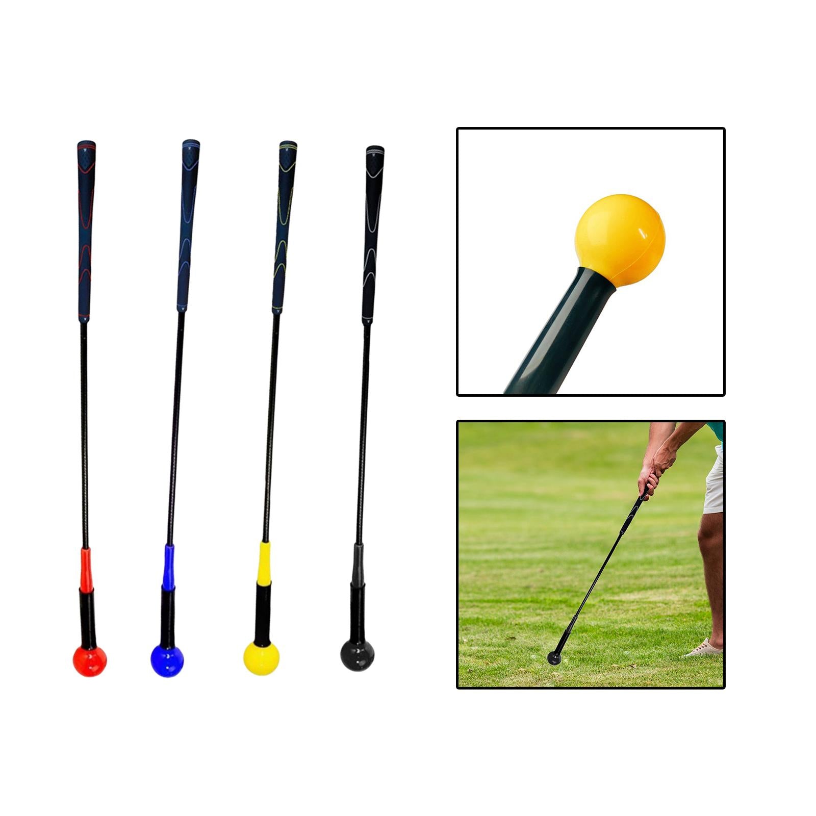 Golf Swing Trainer Aid Adult Golf Training for Speed Position Correction Black