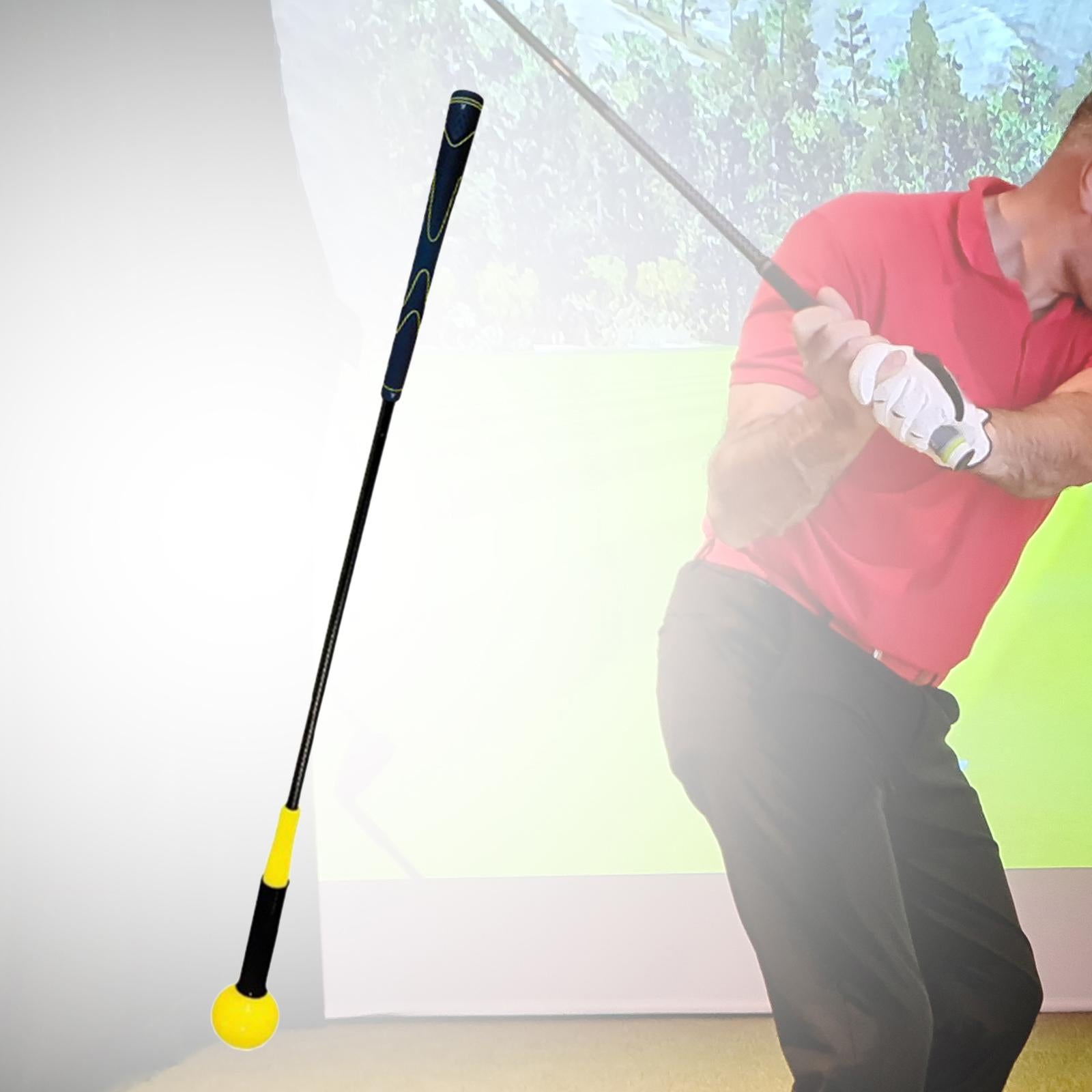 Golf Swing Trainer Aid Adult Golf Training for Speed Position Correction Yellow